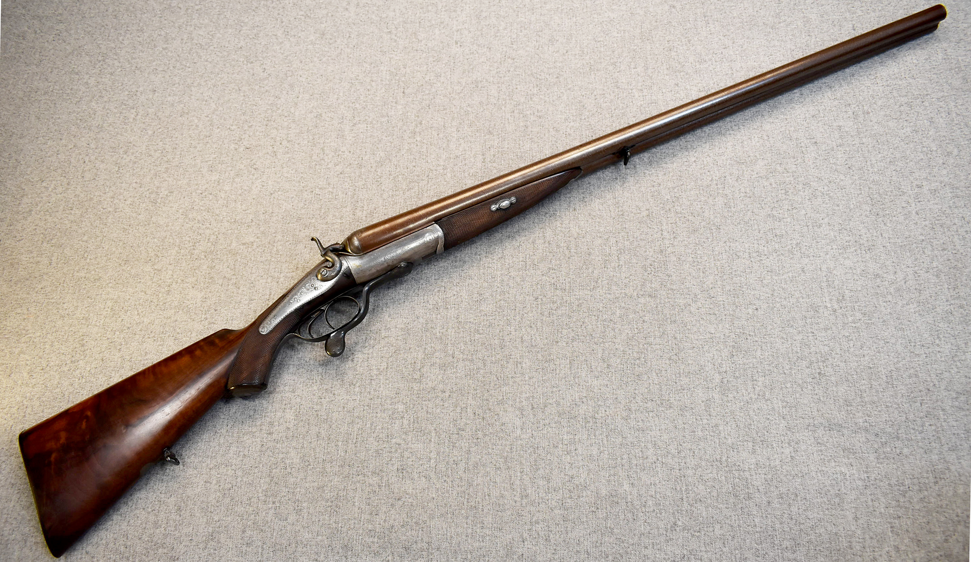 Image of E. Cox ~ Boxlock Under Lever Side by Side ~ 8 Gauge ~ Southampton