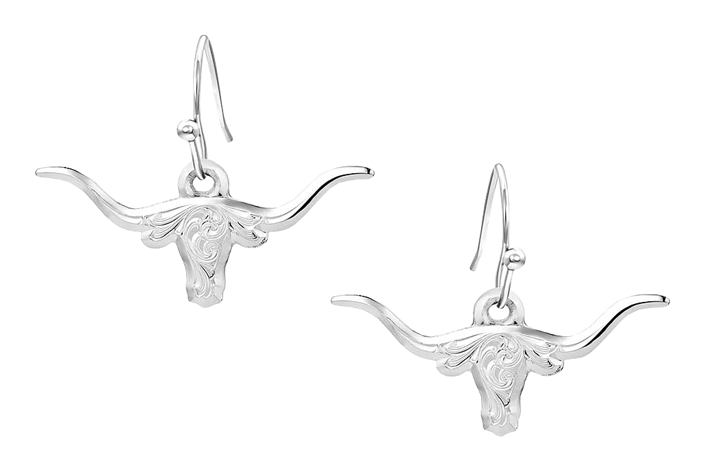 Image of Montana Silversmiths Out West Longhorn Earrings