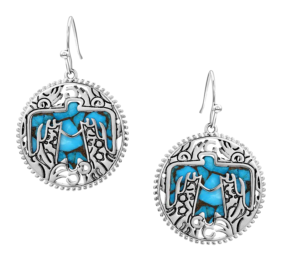 Image of Montana Silversmiths Strength of the Thunderbird Earrings