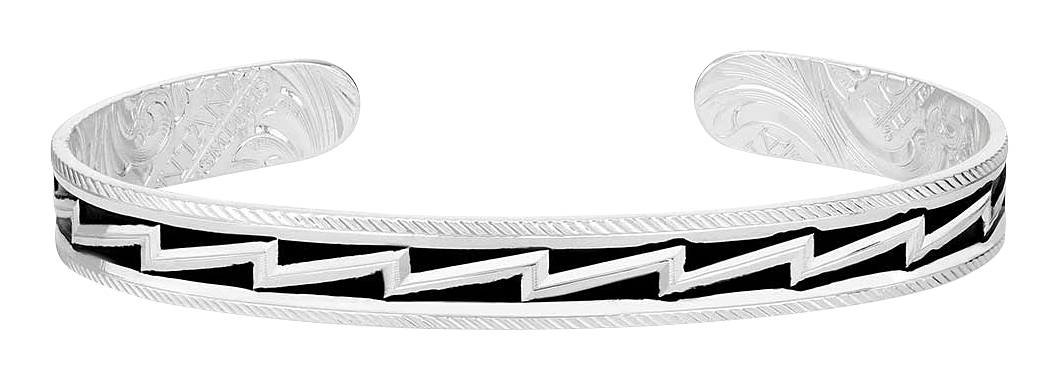 Image of Montana Silversmiths Electric Horseman Cuff Bracelet