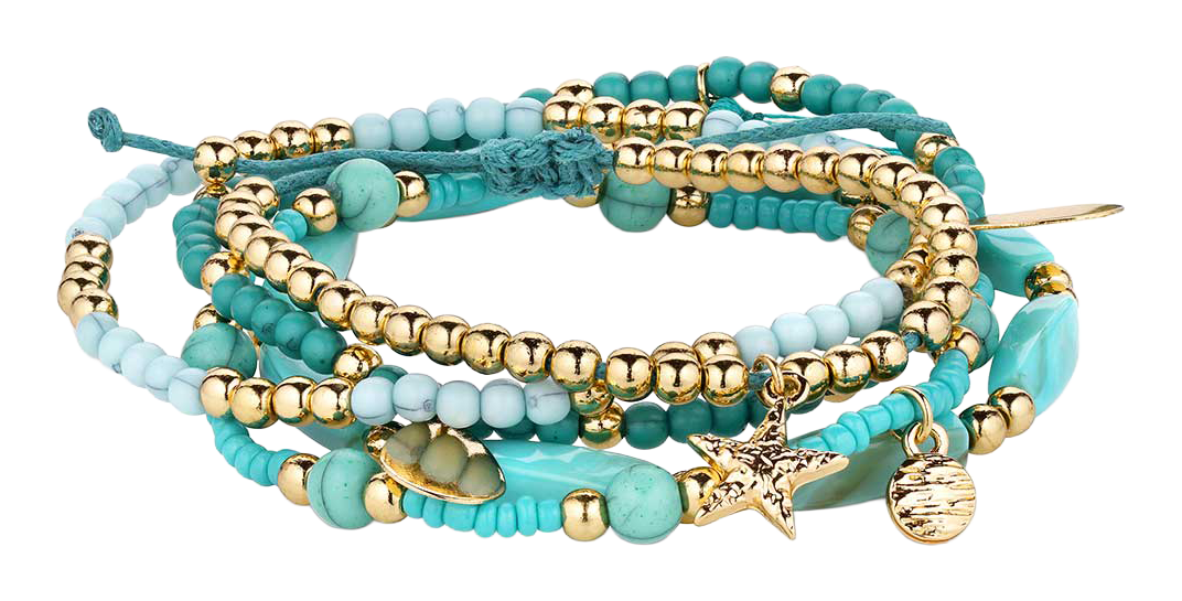 Image of Montana Silversmiths By The Sea Beaded Bracelet