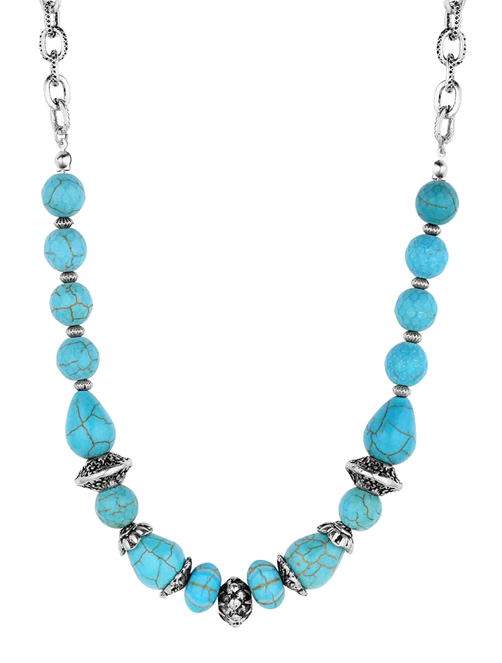 Image of Montana Silversmiths Turquoise Patterns Bead Necklace