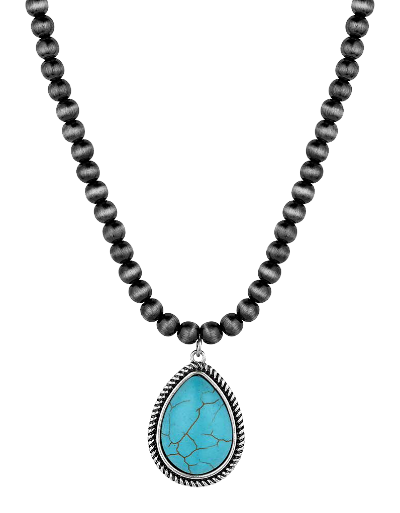 Image of Montana Silversmiths Mountain Drop Beaded Necklace