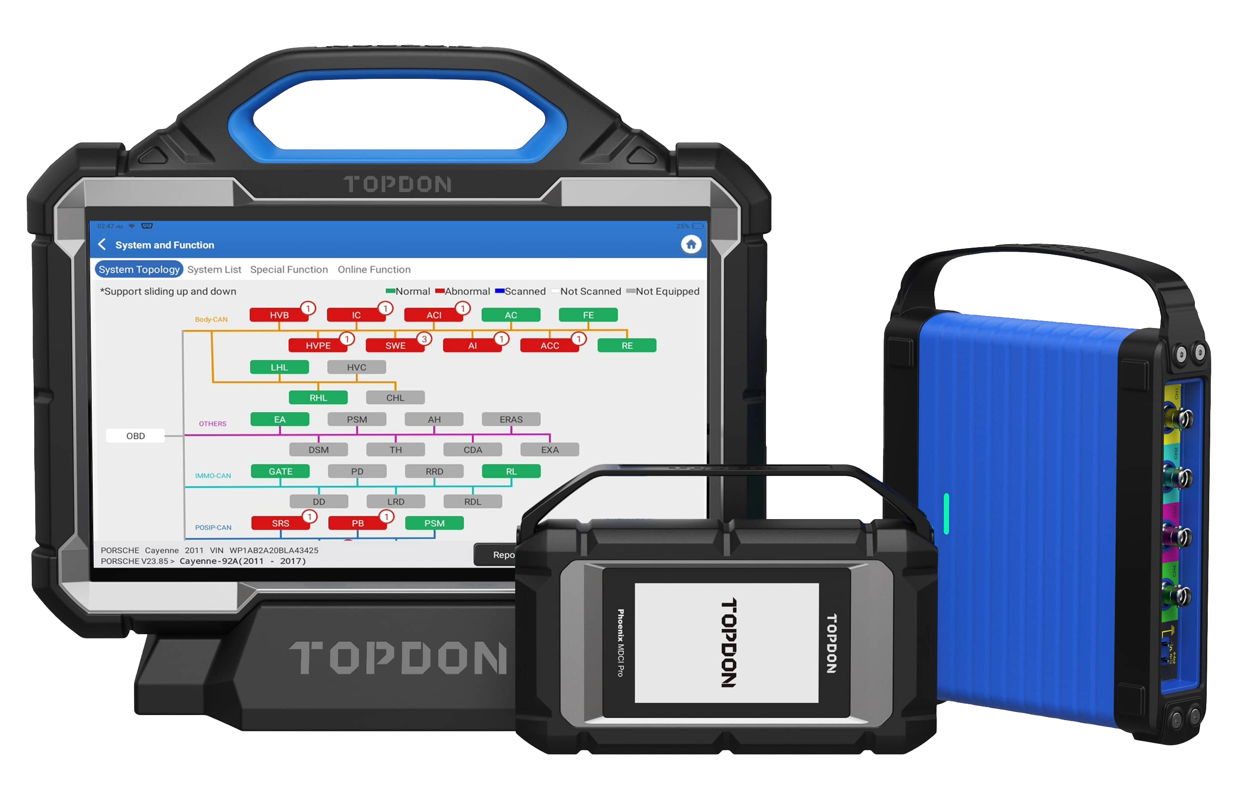 Image of Topdon Phoenix Max OE-Level Scan Tool with Scope