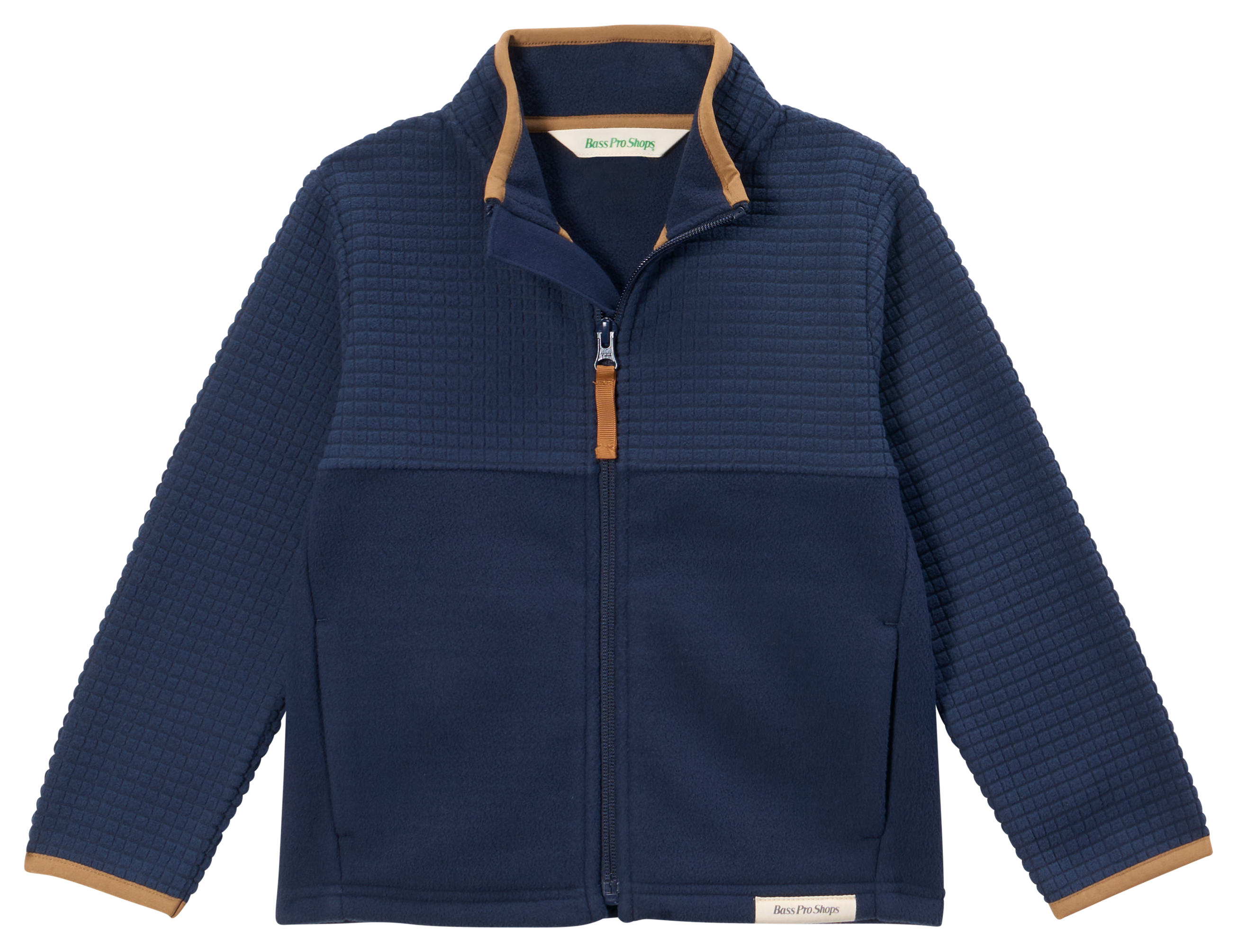 Image of Bass Pro Shops Fleece Jacket for Toddlers - Navy - 2T
