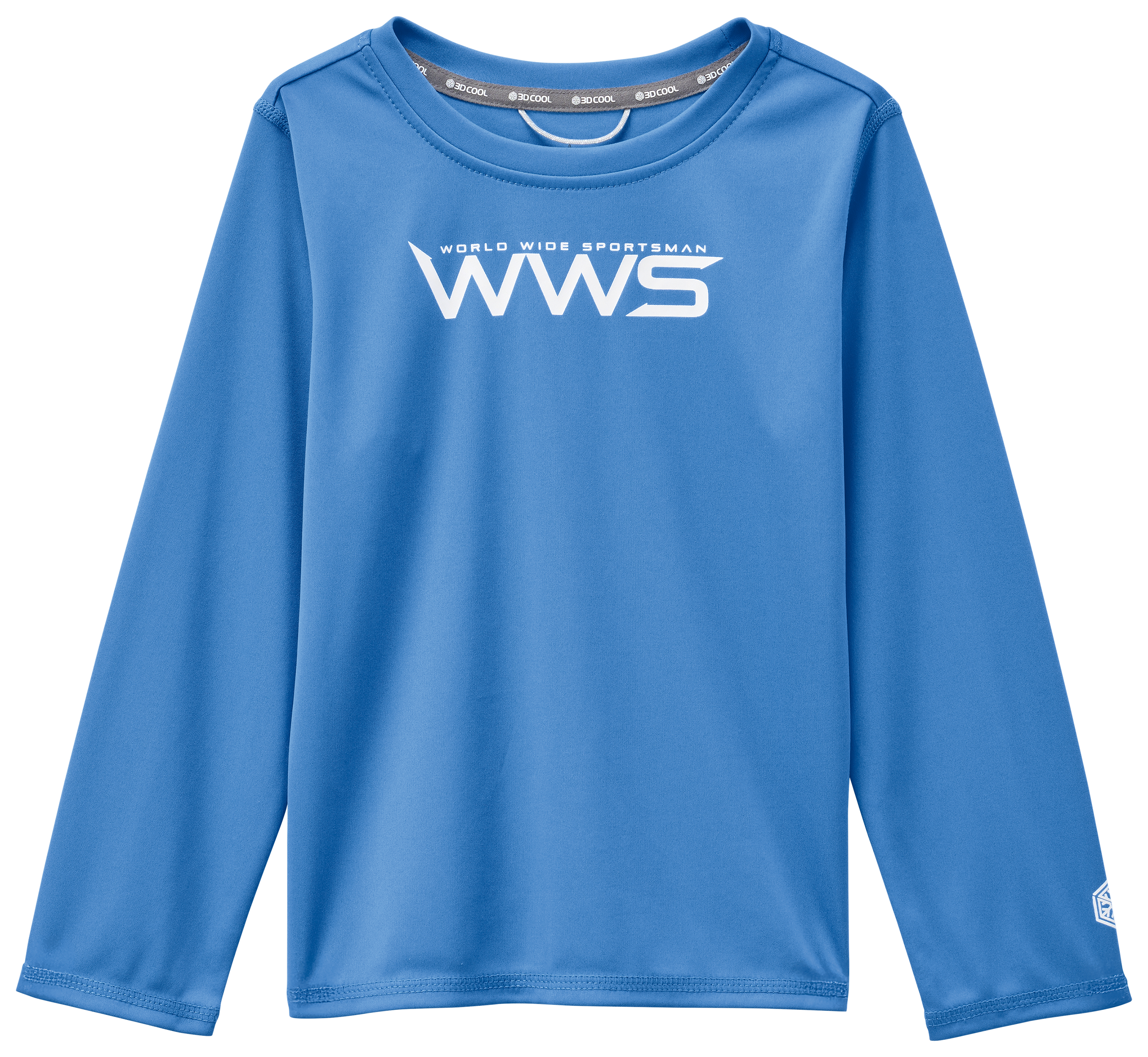 Image of World Wide Sportsman Solid Surfcaster Crew for Toddlers - Palace Blue
