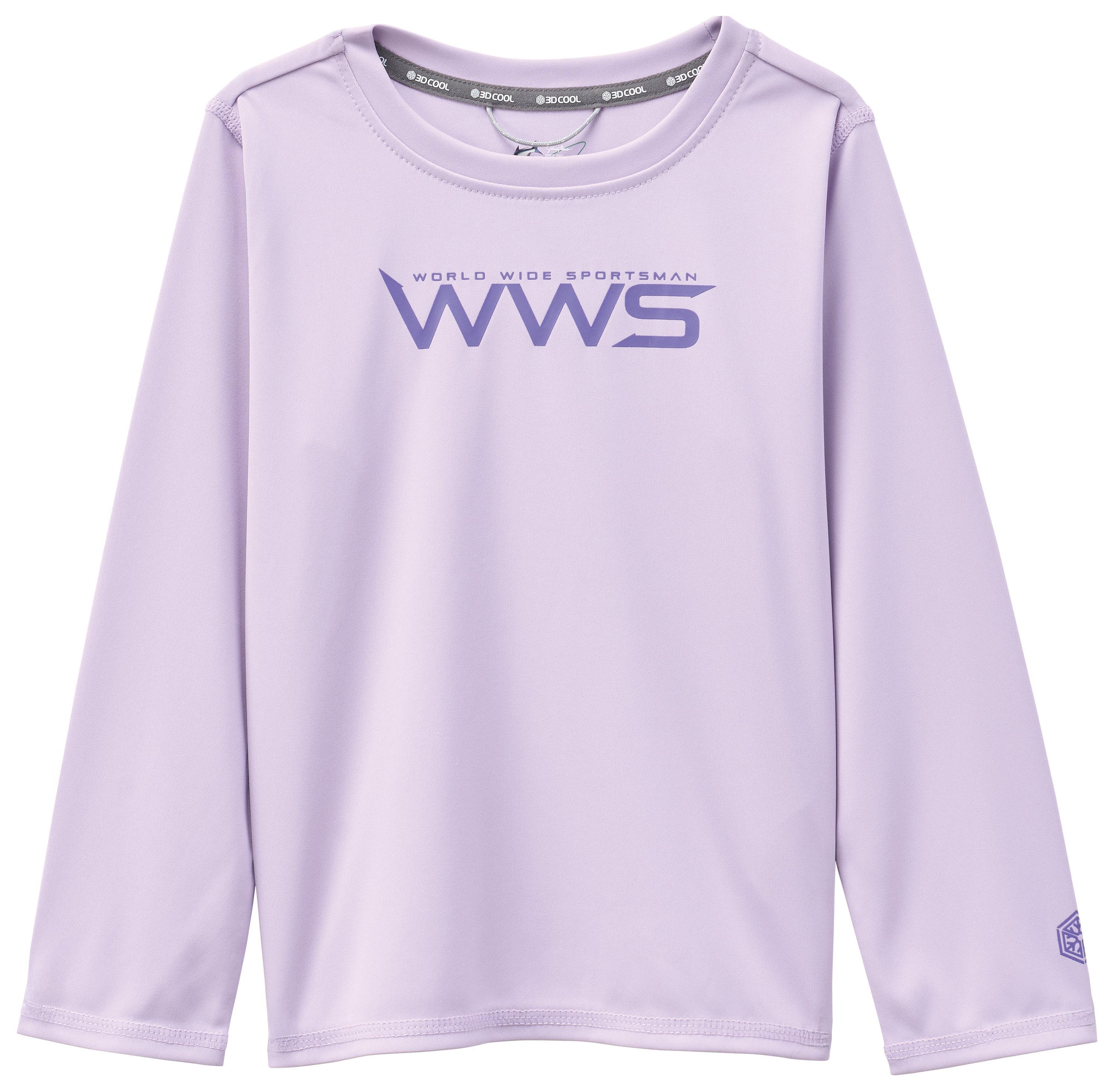 Image of World Wide Sportsman Solid Surfcaster Crew for Toddlers - Pastel Lilac