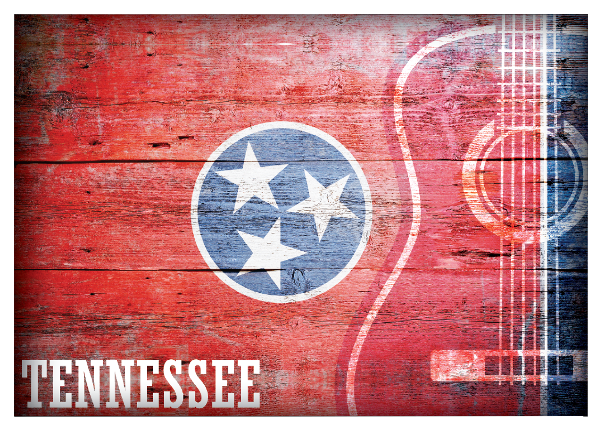 Image of Everyone Loves Buttons Tennessee Themed State Flag Souvenir Magnet