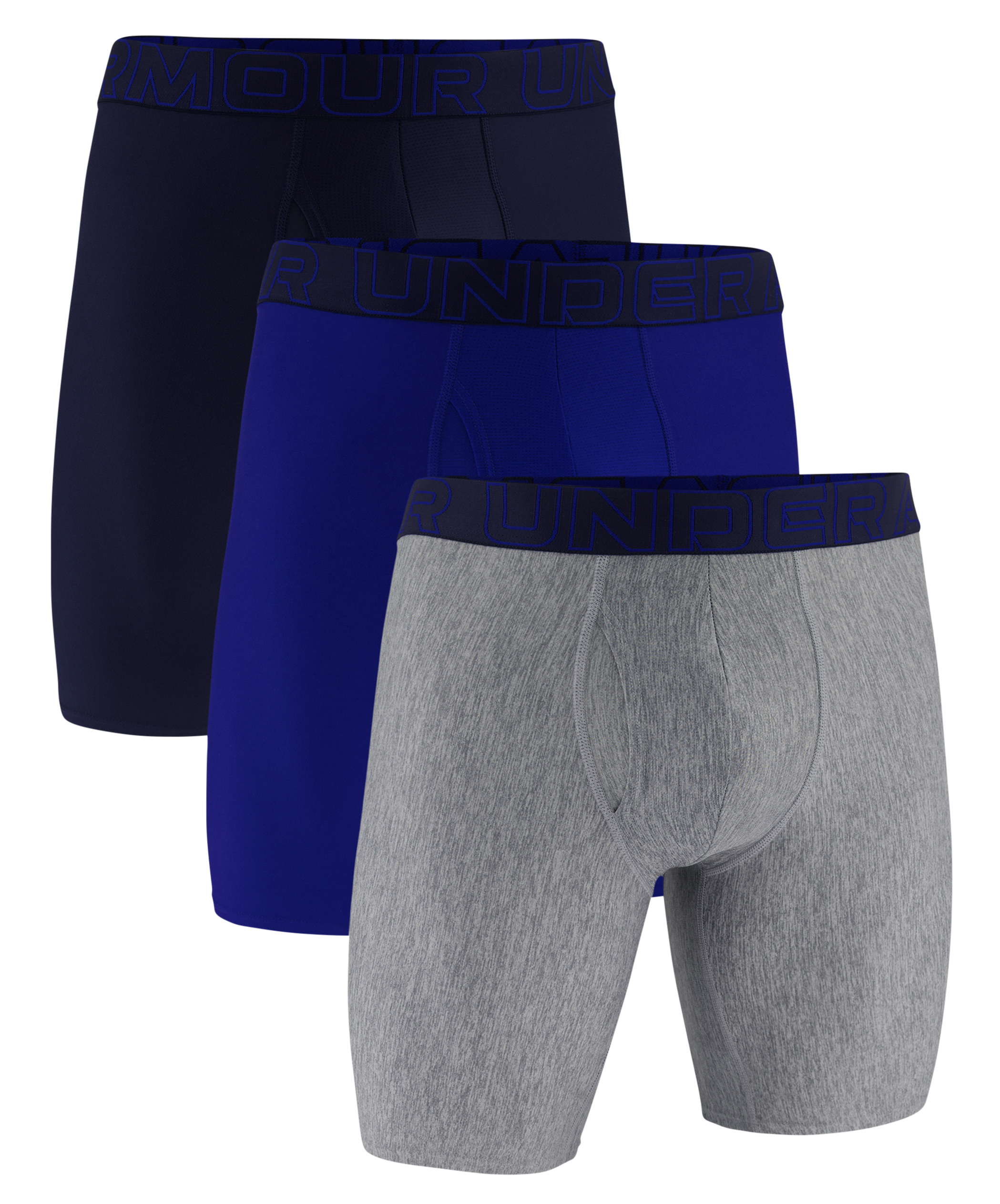 Image of "Under Armour Tech Mesh 9"" Boxerjock 3-Pack - Royal"