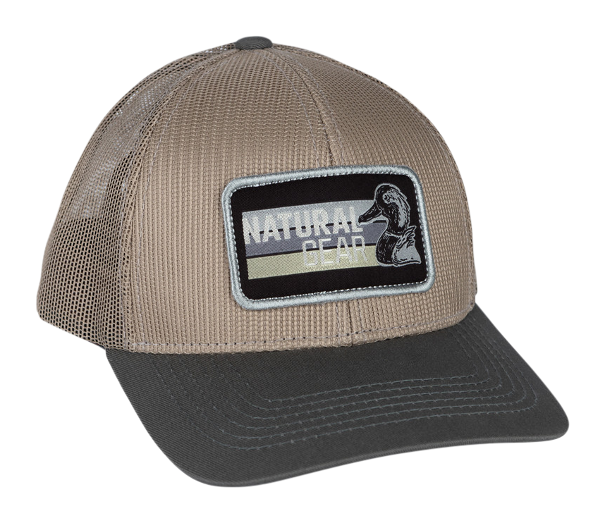 Image of Natural Gear Wood Duck Patch Full-Mesh Snapback Cap