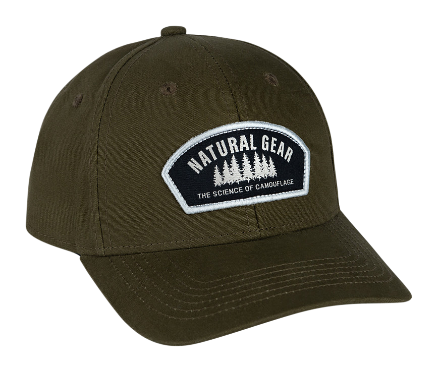 Image of Natural Gear Tree Line Patch Heavy Twill Snapback Cap