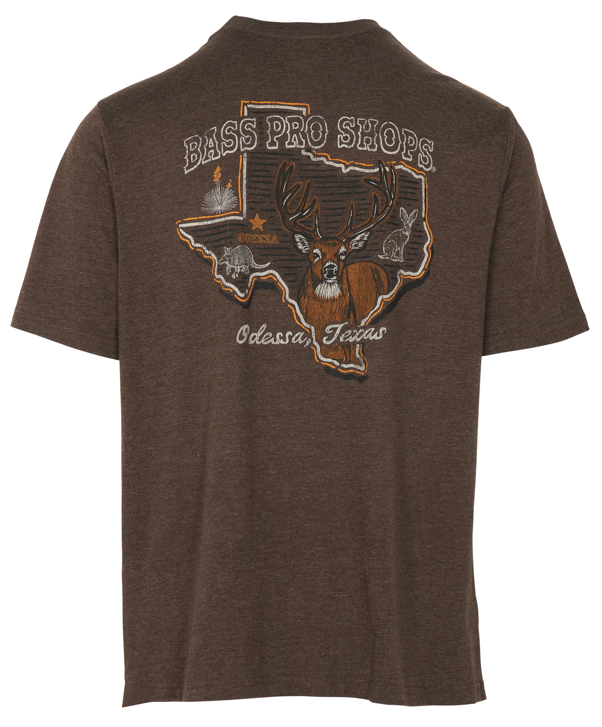 Image of Bass Pro Shops Odessa State Short-Sleeve T-Shirt - Brown Heather