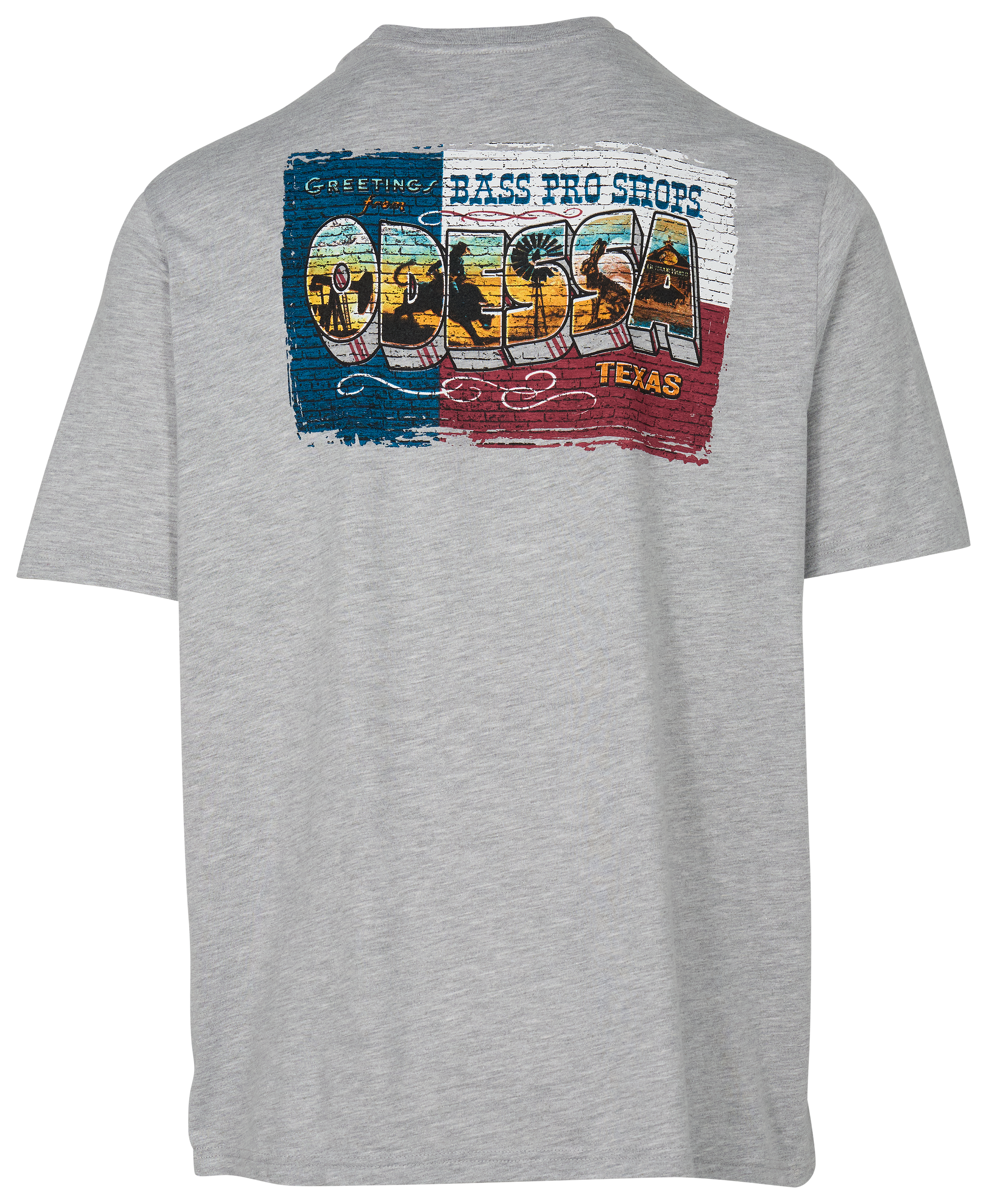 Image of Bass Pro Shops Odessa Billboard Short-Sleeve T-Shirt - Heather Gray