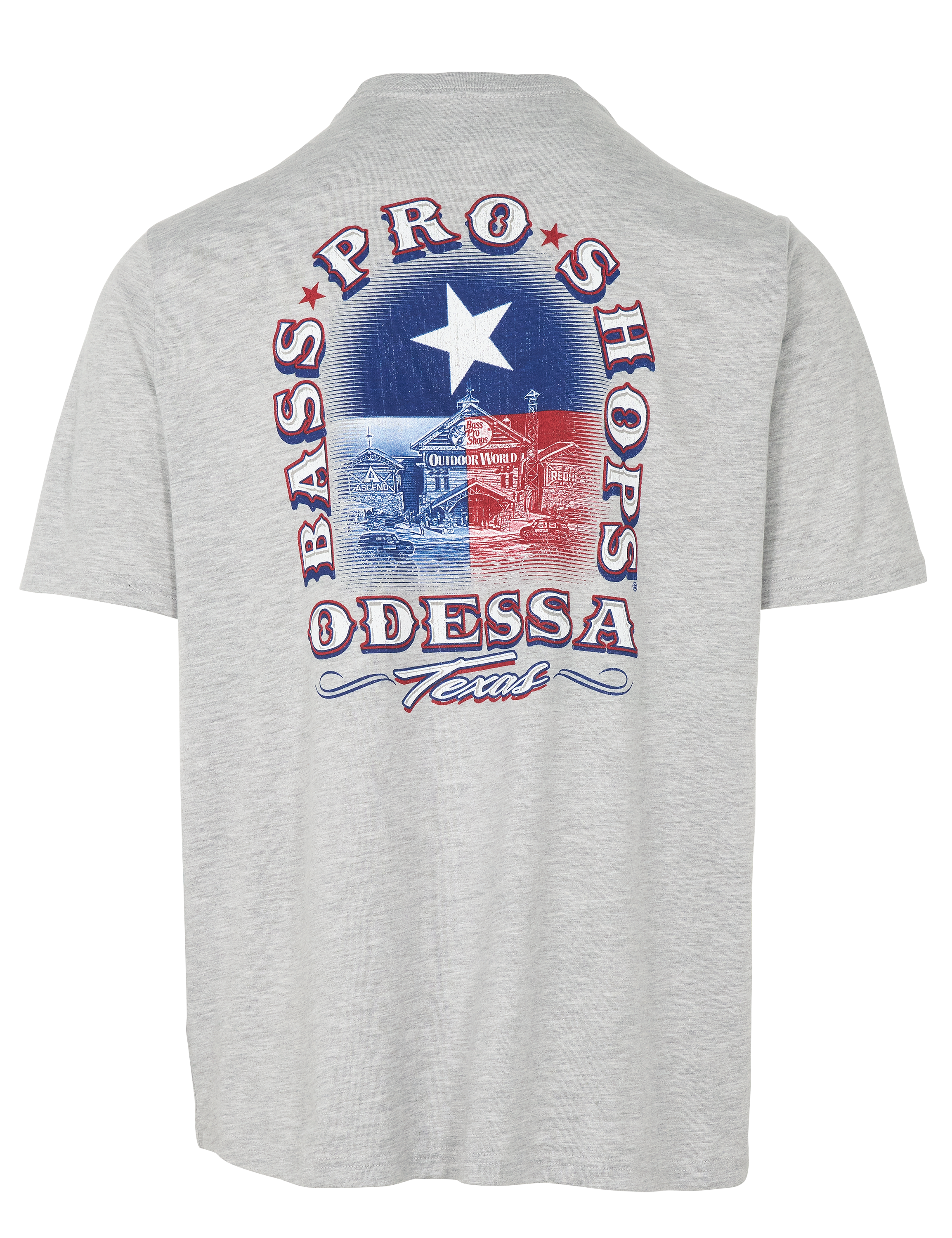 Image of Bass Pro Shops Odessa Store Front Short-Sleeve T-Shirt for Men - Heather Gray