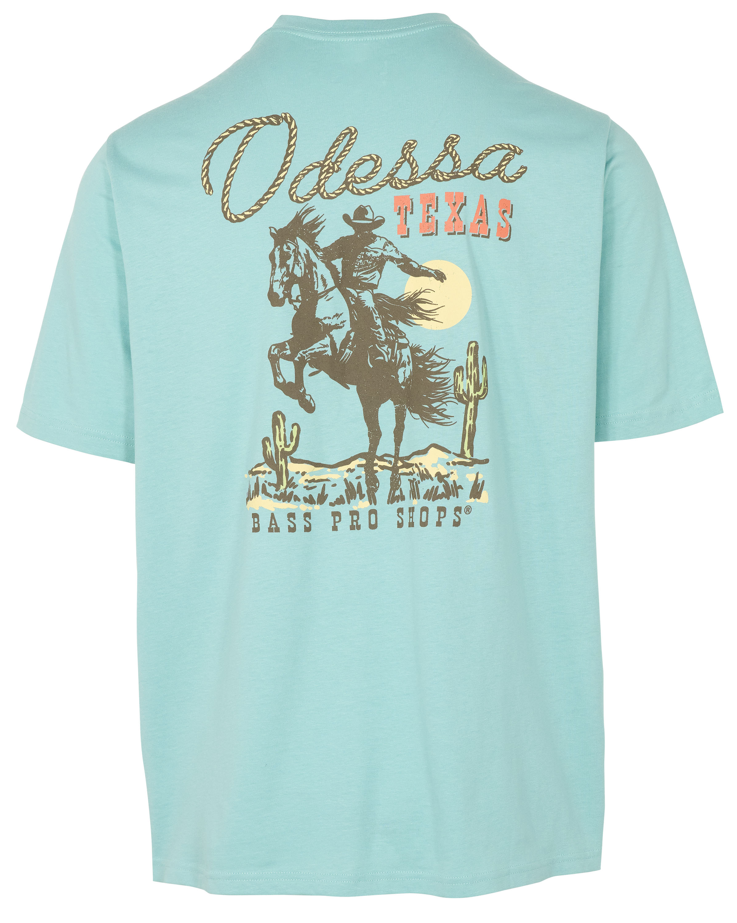 Image of Bass Pro Shops Odessa Western Short-Sleeve T-Shirt for Men - Aquifer