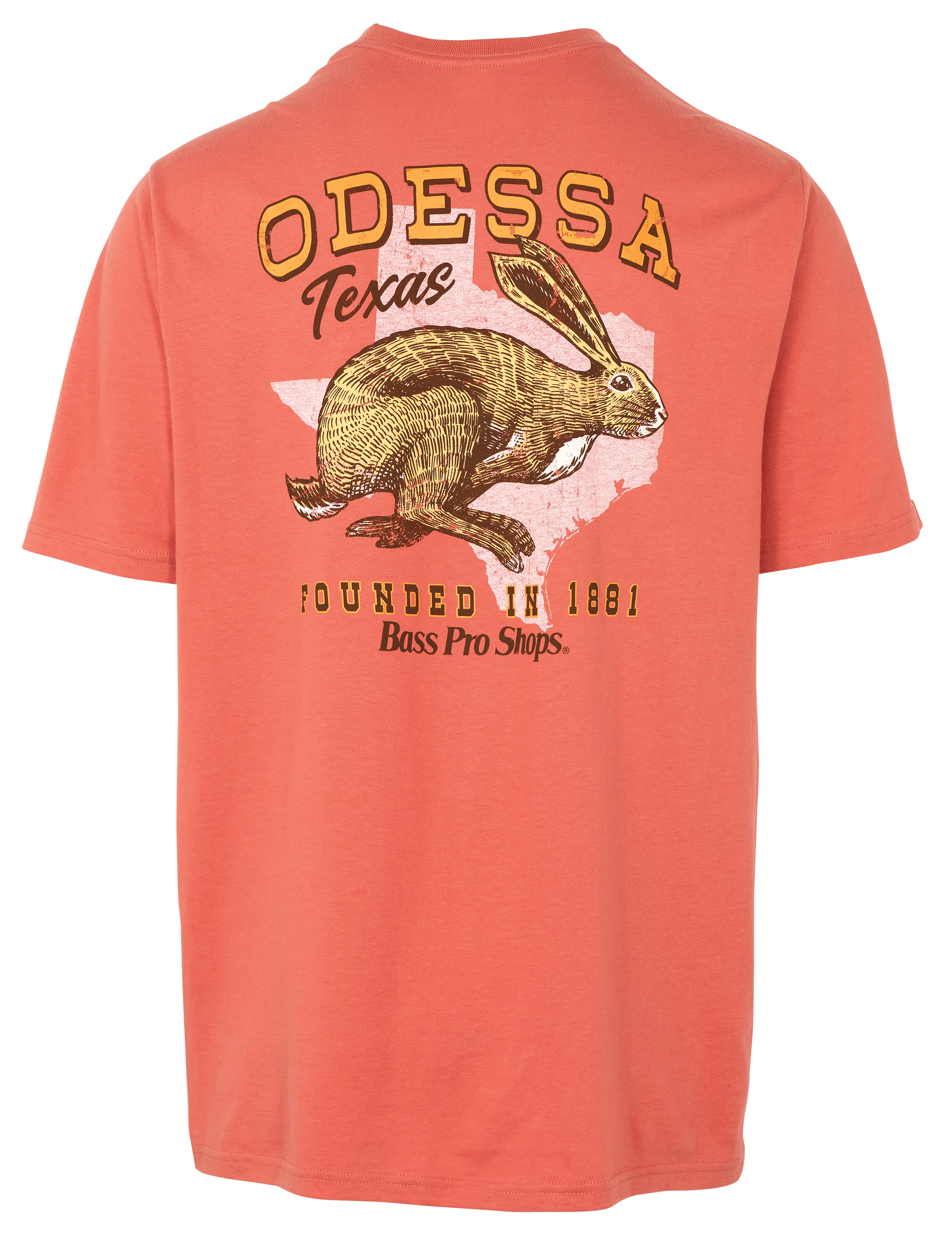 Image of Bass Pro Shops Odessa Jackrabbit Short-Sleeve T-Shirt for Men - Apricot Brandy