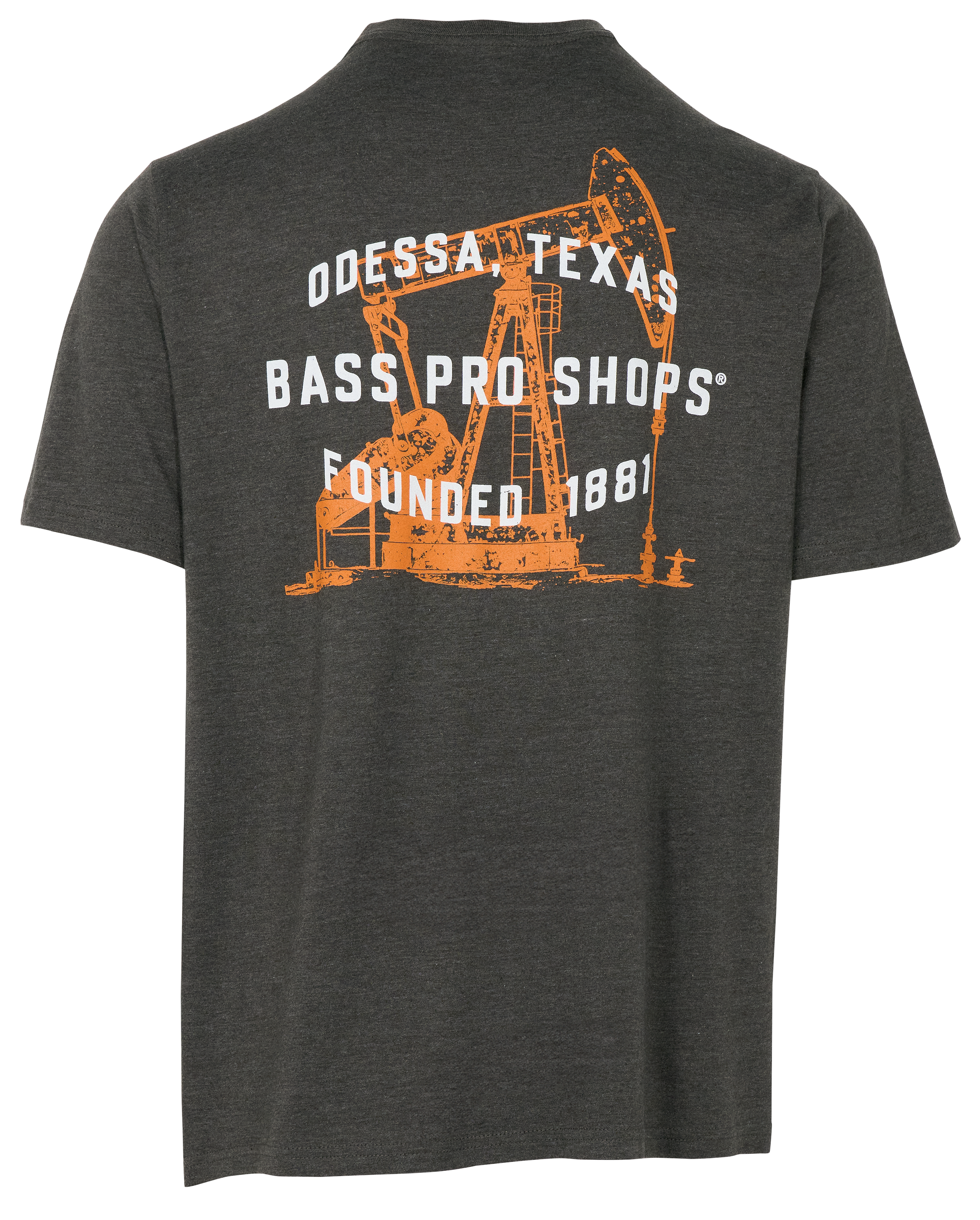 Image of Bass Pro Shops Odessa Oil Rig Short-Sleeve T-Shirt for Men - Charcoal Heather