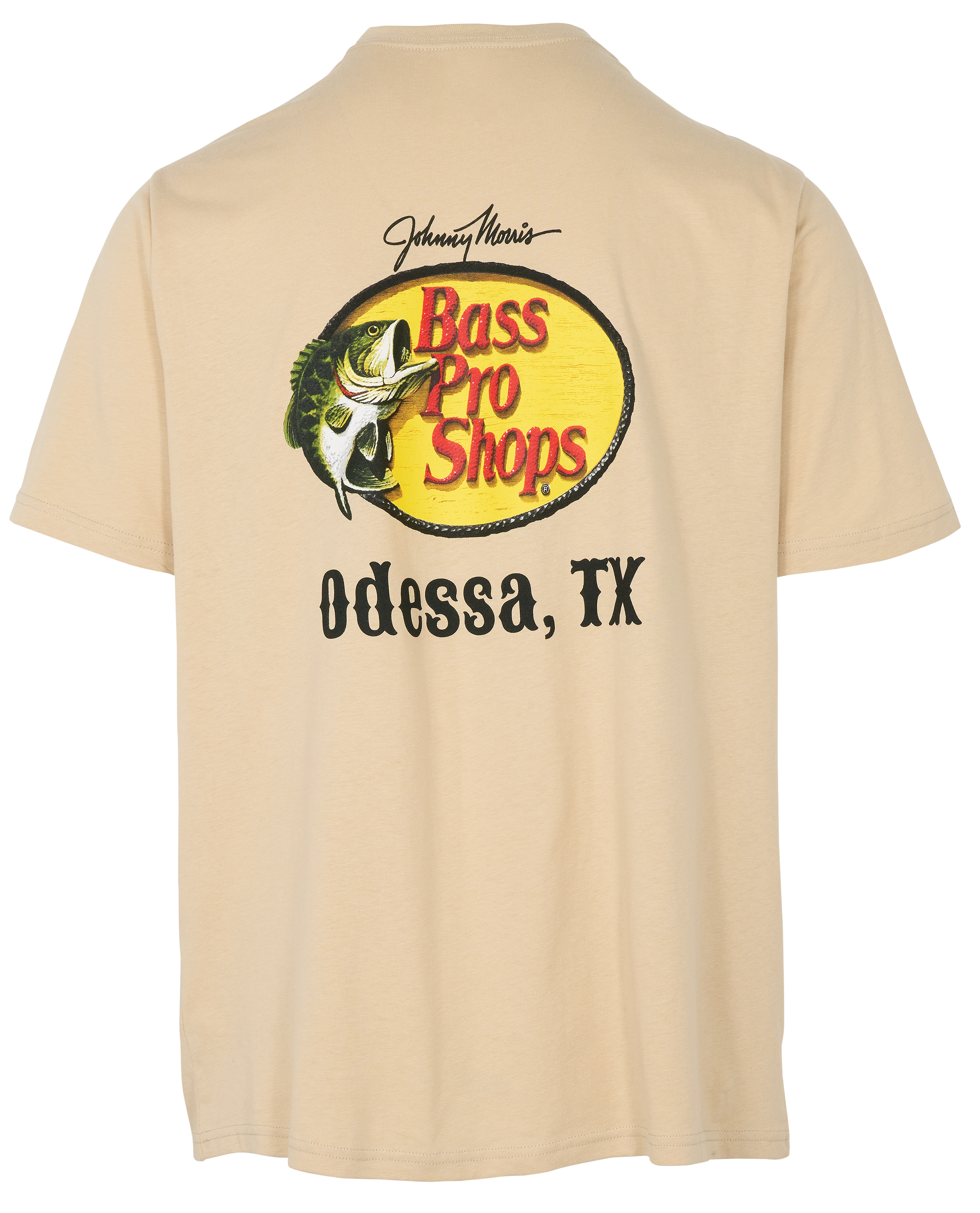 Image of Bass Pro Shops Odessa Woodcut Logo Short-Sleeve T-Shirt for Men - Sand