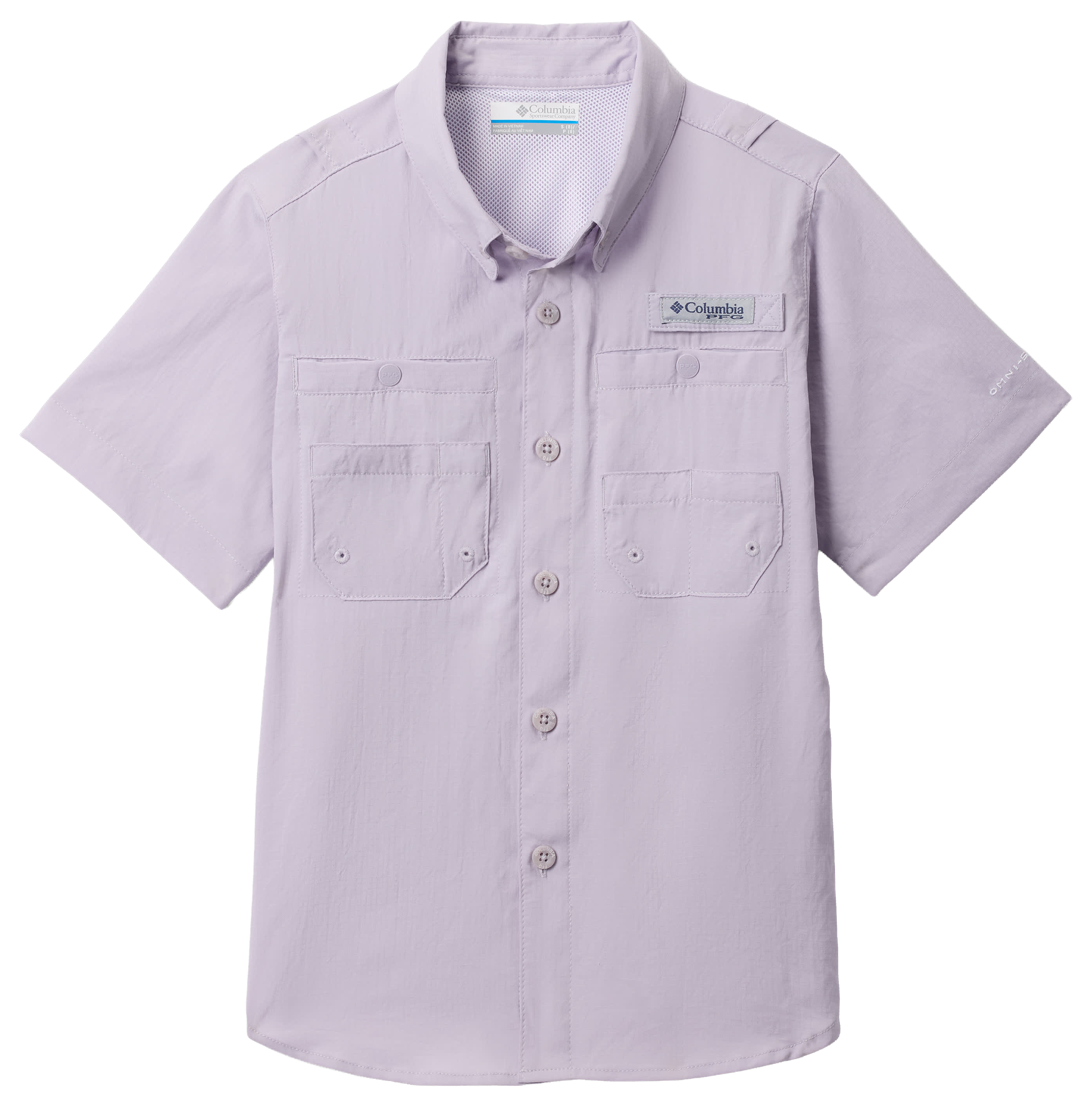 Image of Columbia Tamiami Short-Sleeve T-Shirt for Boys - Lavender Pearl - S