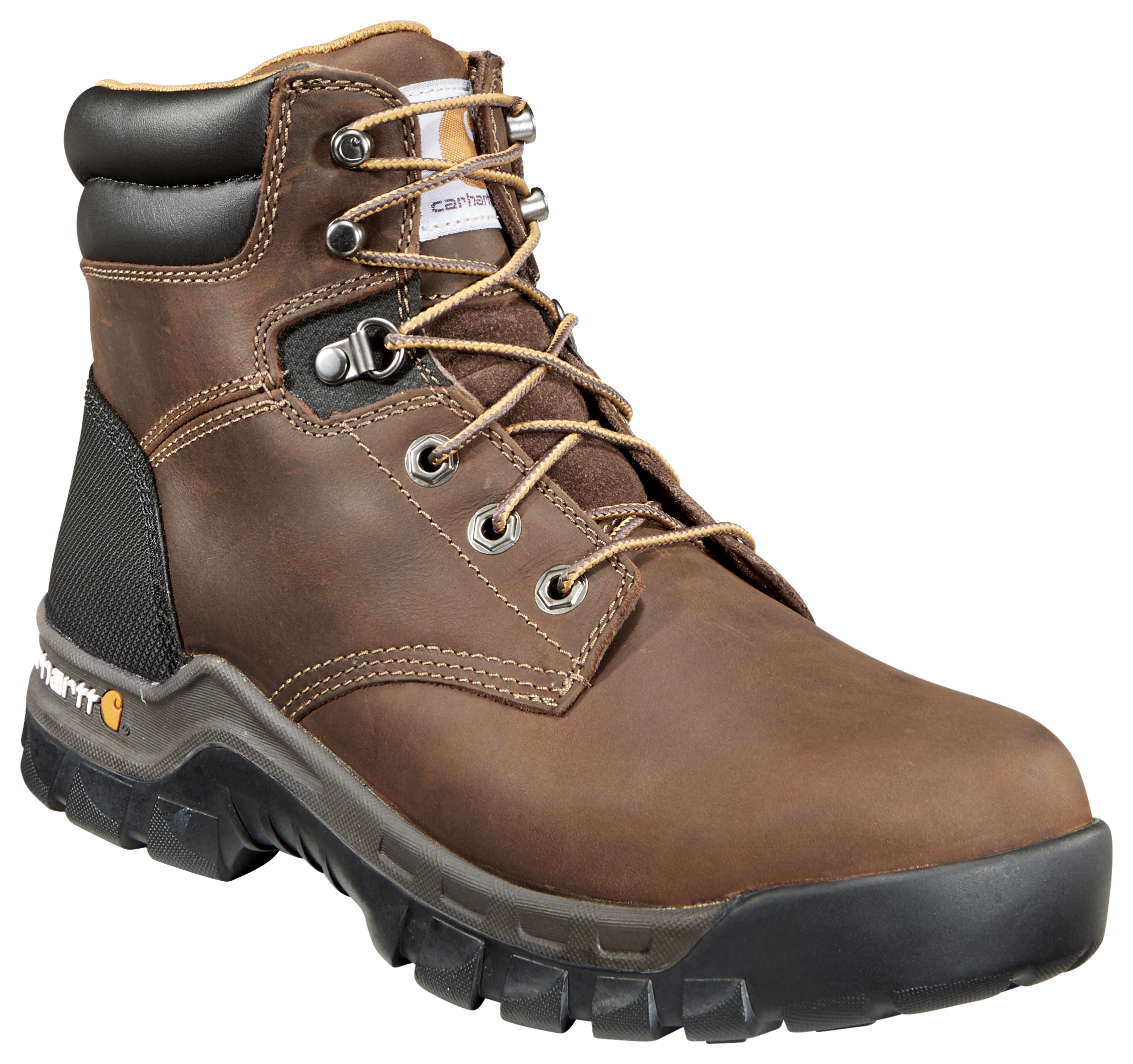 Image of Carhartt 6'' Rugged Flex Composite Toe Work Boots for Men - Brown - 7M