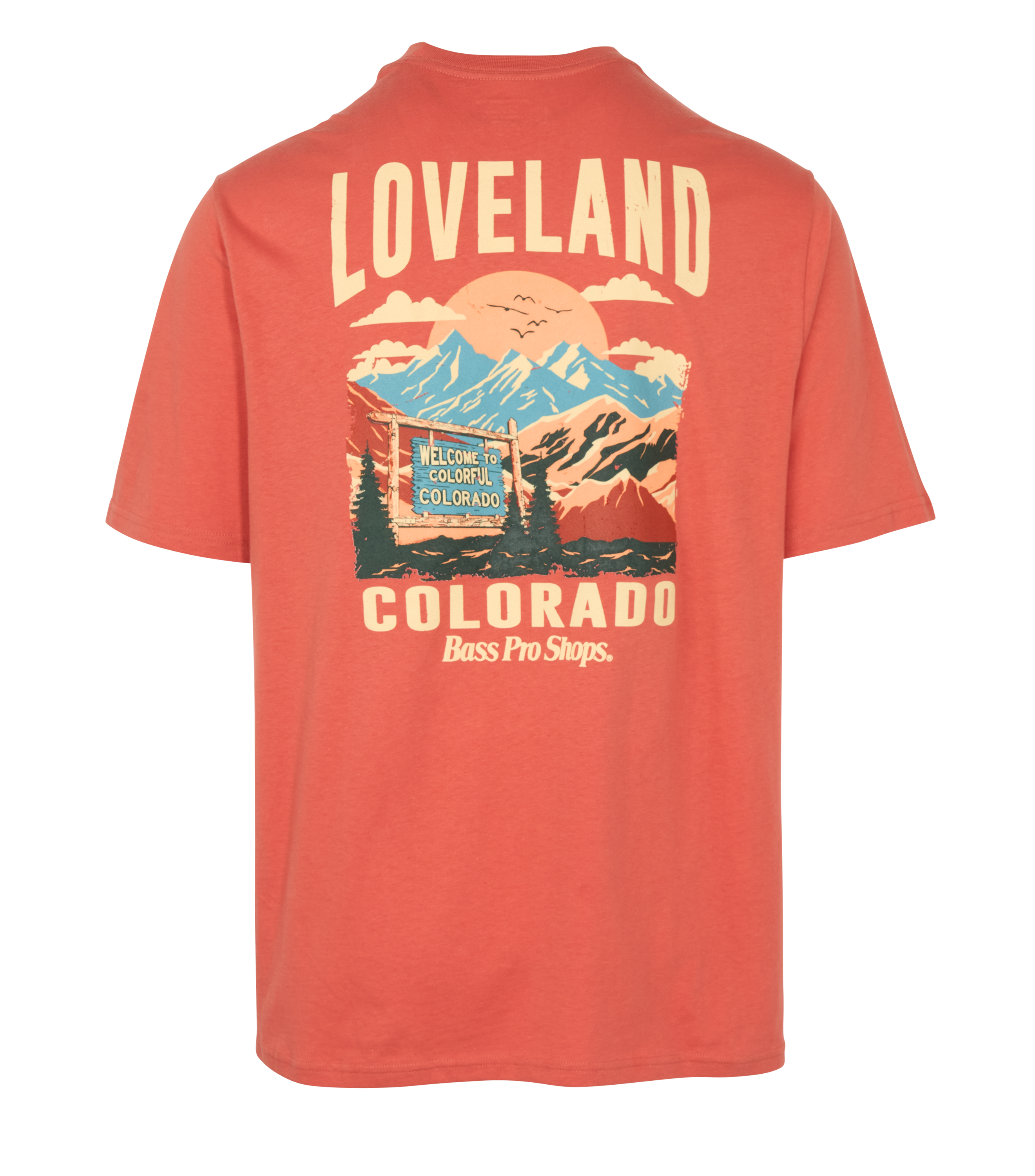 Image of Bass Pro Shops Loveland Park Short-Sleeve T-Shirt for Men - Apricot Brandy
