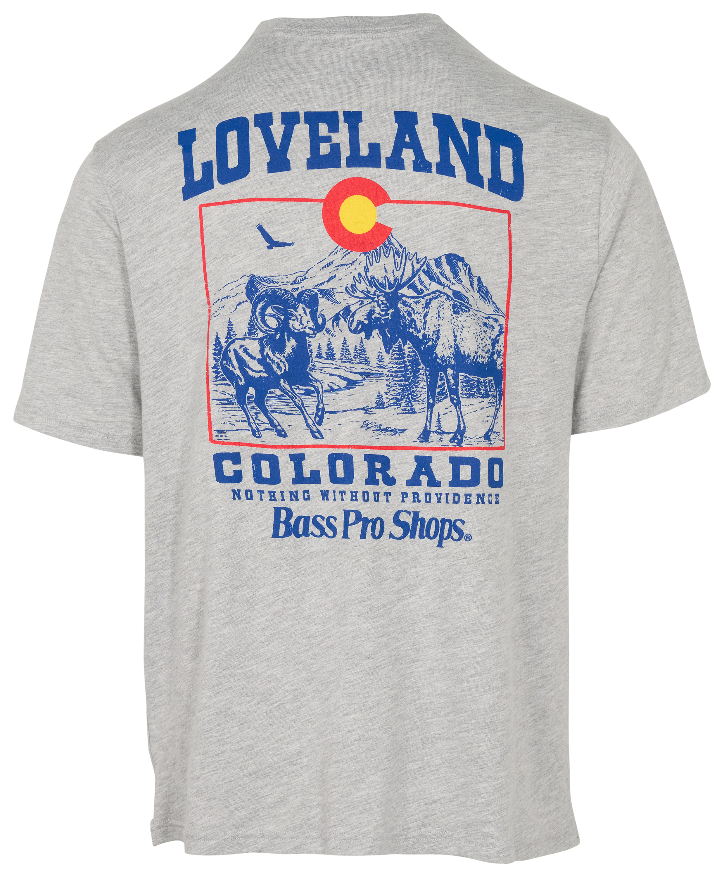 Image of Bass Pro Shops Loveland Wildlife Short-Sleeve T-Shirt for Men - Heather Gray