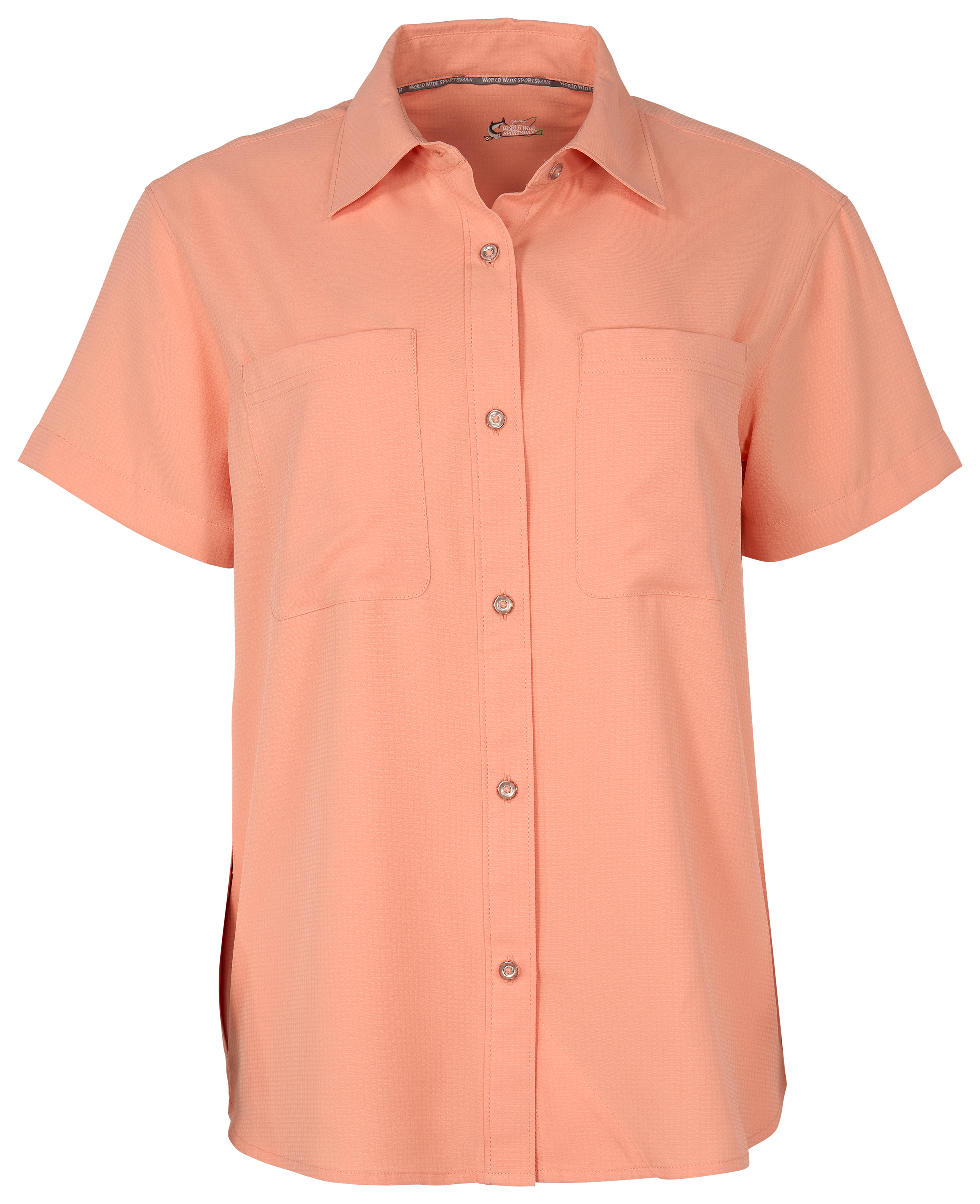 Image of World Wide Sportsman Marina 2-Pocket Short-Sleeve Shirt - Taste of Peach