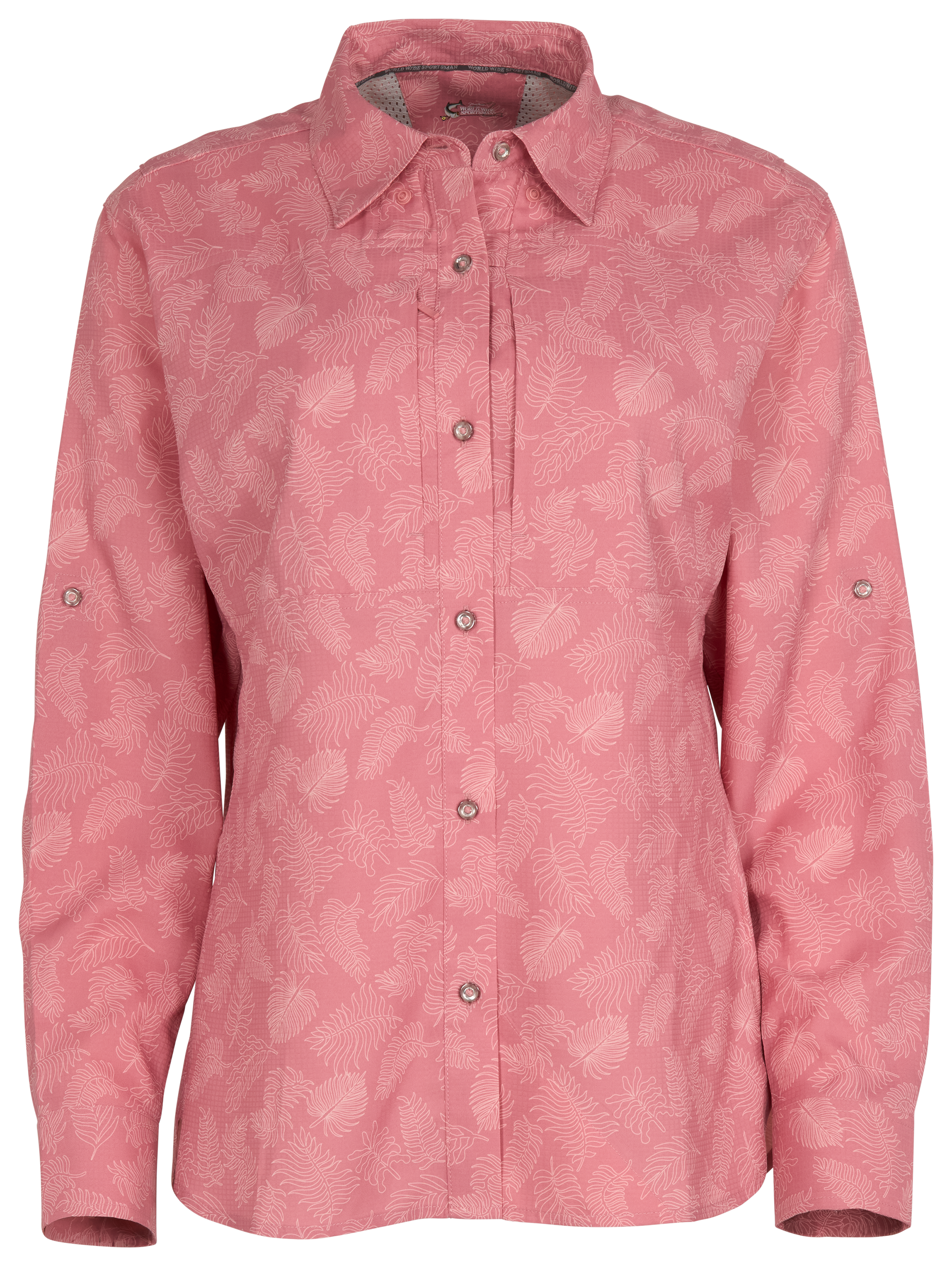 Image of World Wide Sportsman Marina Long-Sleeve Shirt - Brandied Apricot Sea Plant