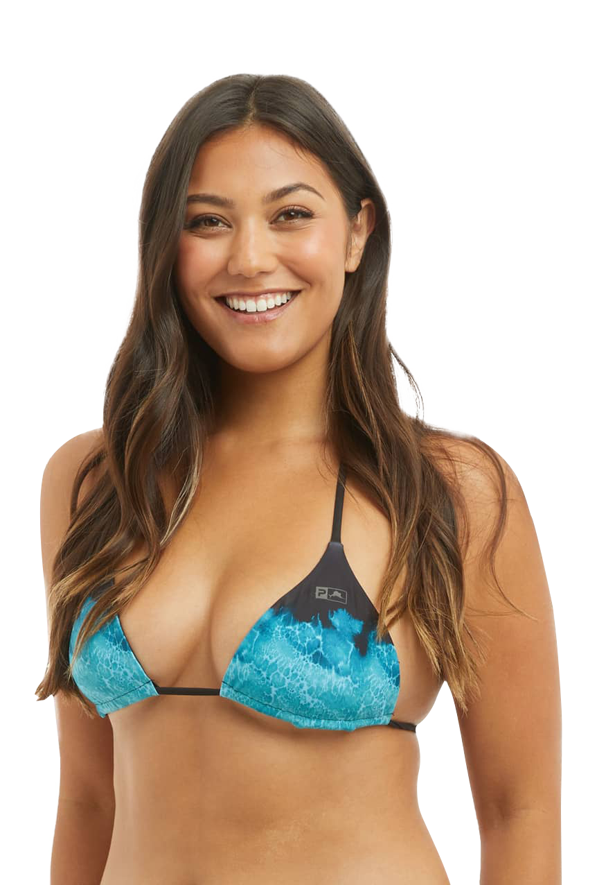 Image of Pelagic Key West Prop Wash Tahiti Reversible Bikini Top for Ladies