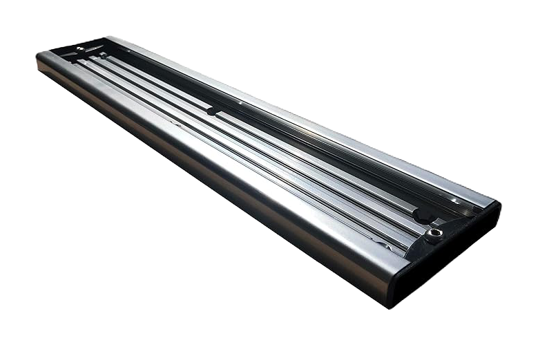 Image of "Bert's Custom Tackle Aluminum Gunnel Track - Buff Bright - 60"""