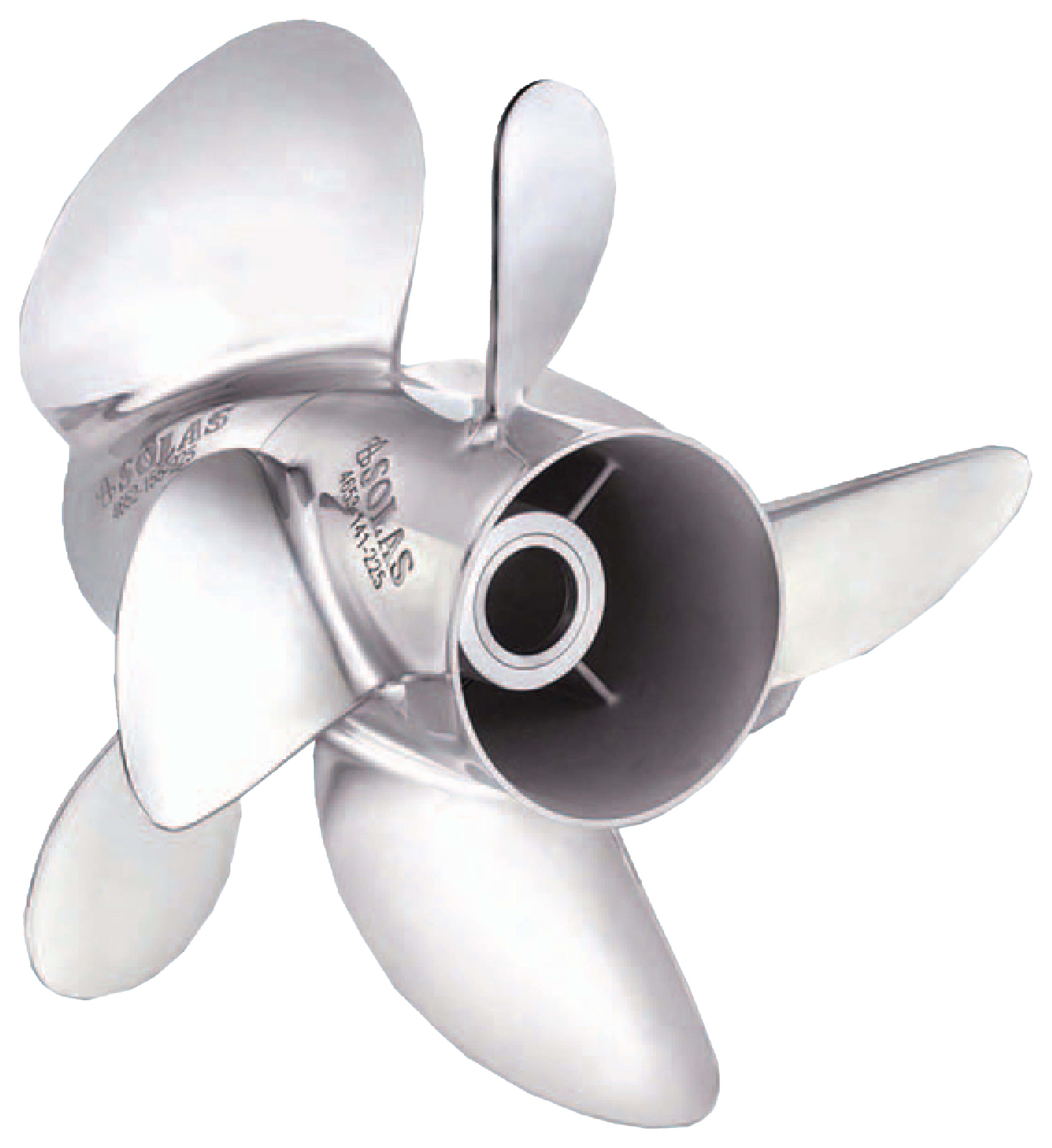 Image of "SOLAS Stainless Steel Dual-Prop Rear Propeller for Suzuki - 14.25"" dia./22.5 Pitch"