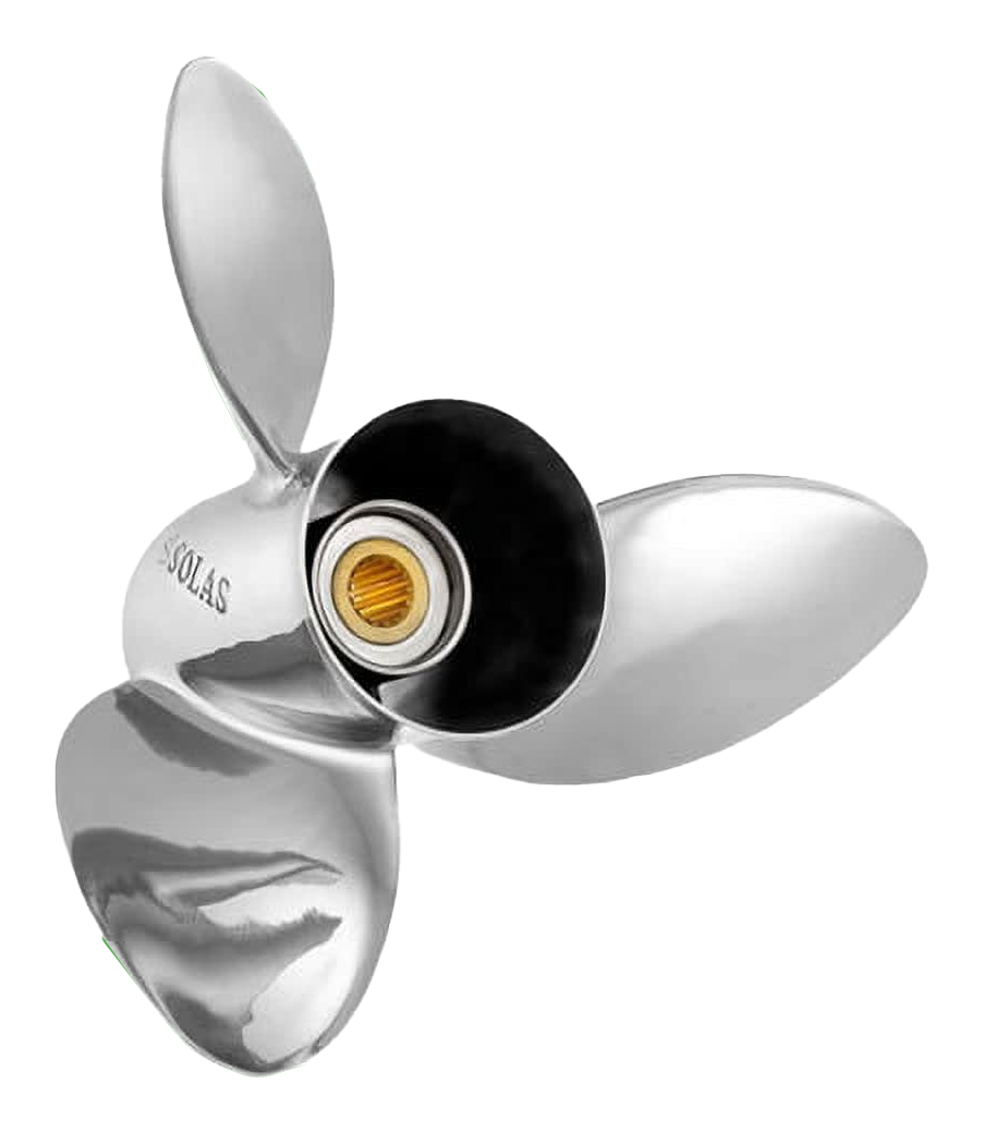 Image of "SOLAS Rubex S3 Stainless Steel Interchangeable Hub 4-3/4"" Gearcase Propeller - 15.125 x 24, RH"