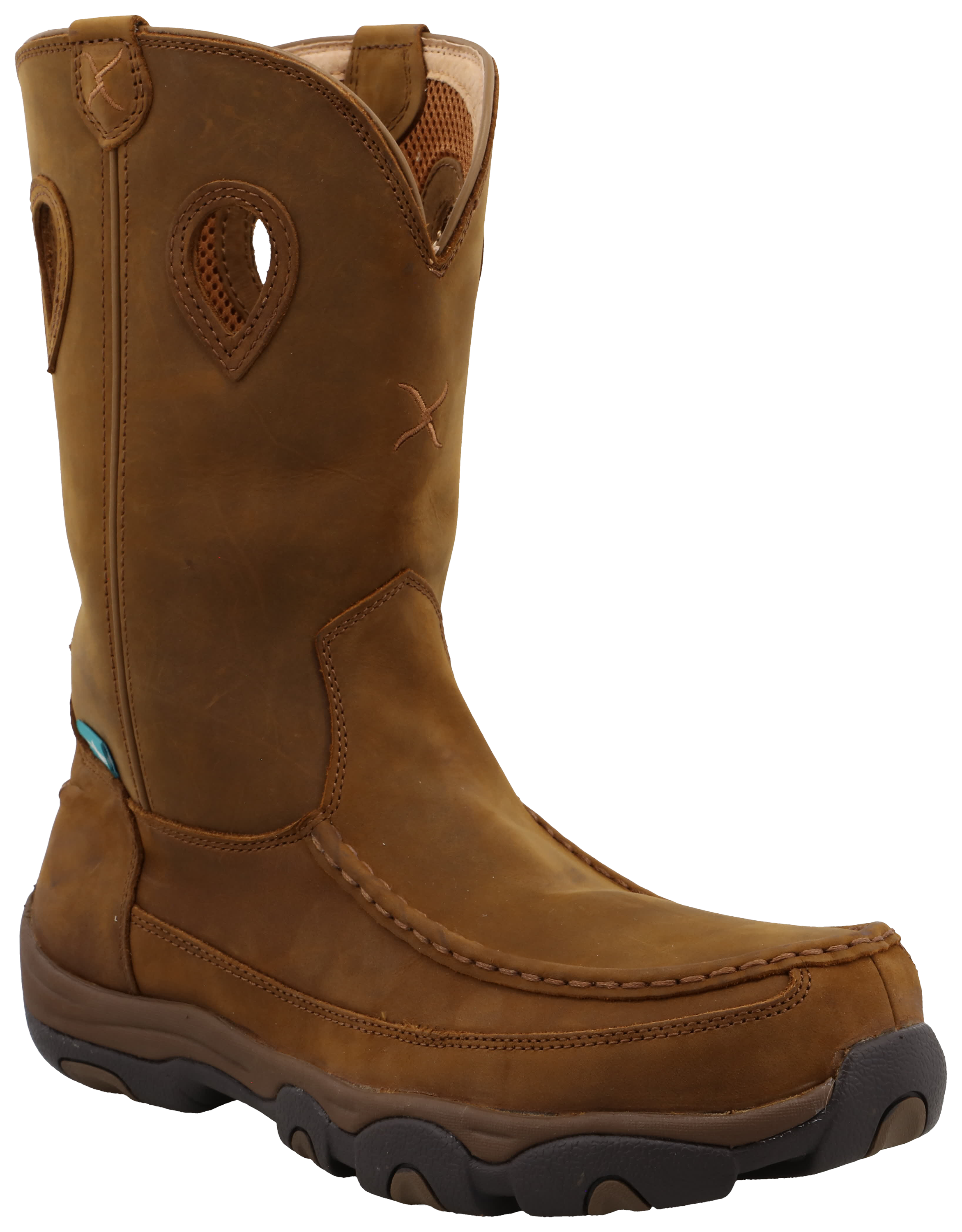 TWISTED X Men's Hiker Boot, Color: Distressed Saddle/Saddle, Size: 10.5, Width: M (MHKBCW1-10.5-M0