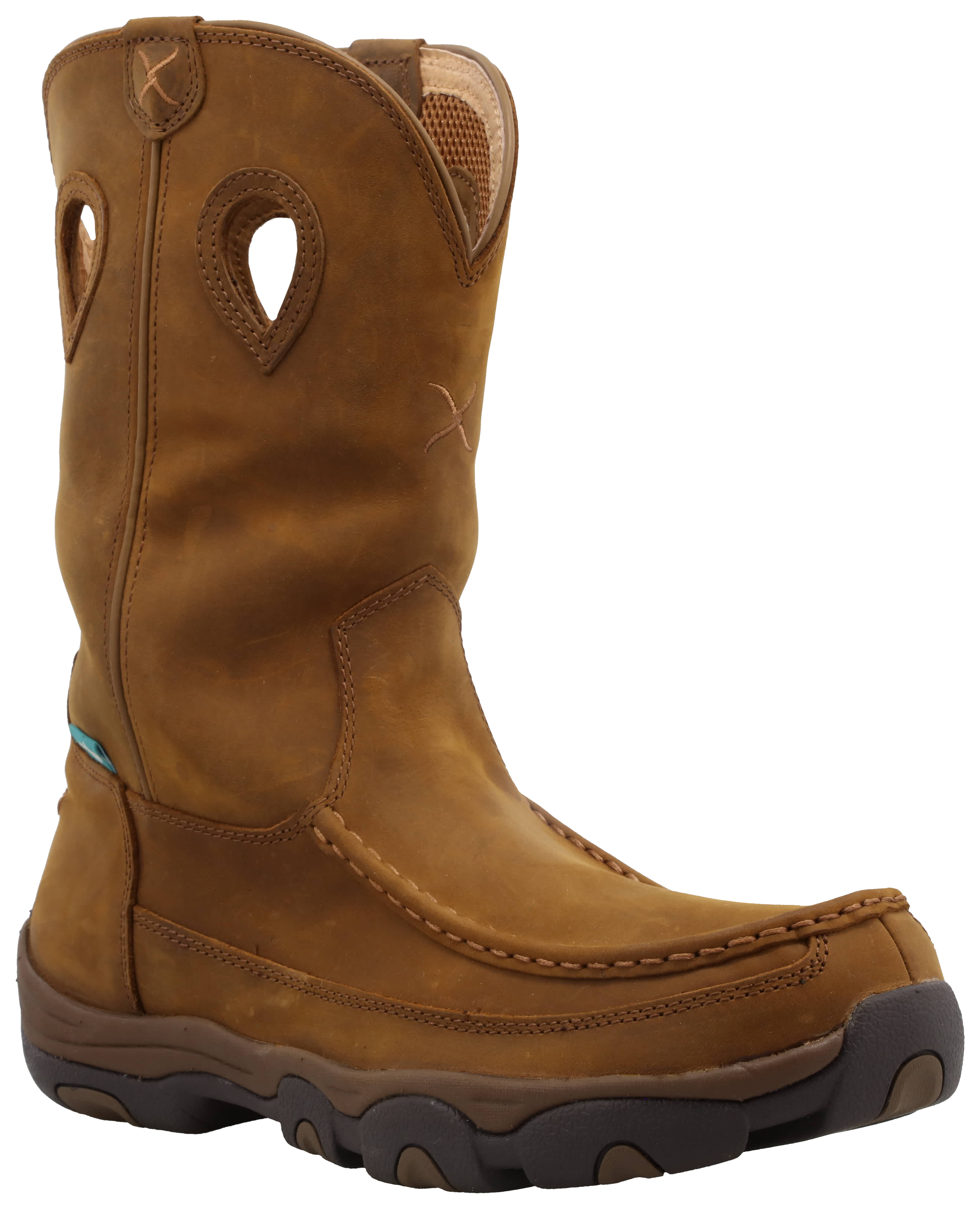 Image of "Twisted X 11"" Pull-On Waterproof Hiker Boots for Men - Distressed Saddle/Saddle - 10.5M"