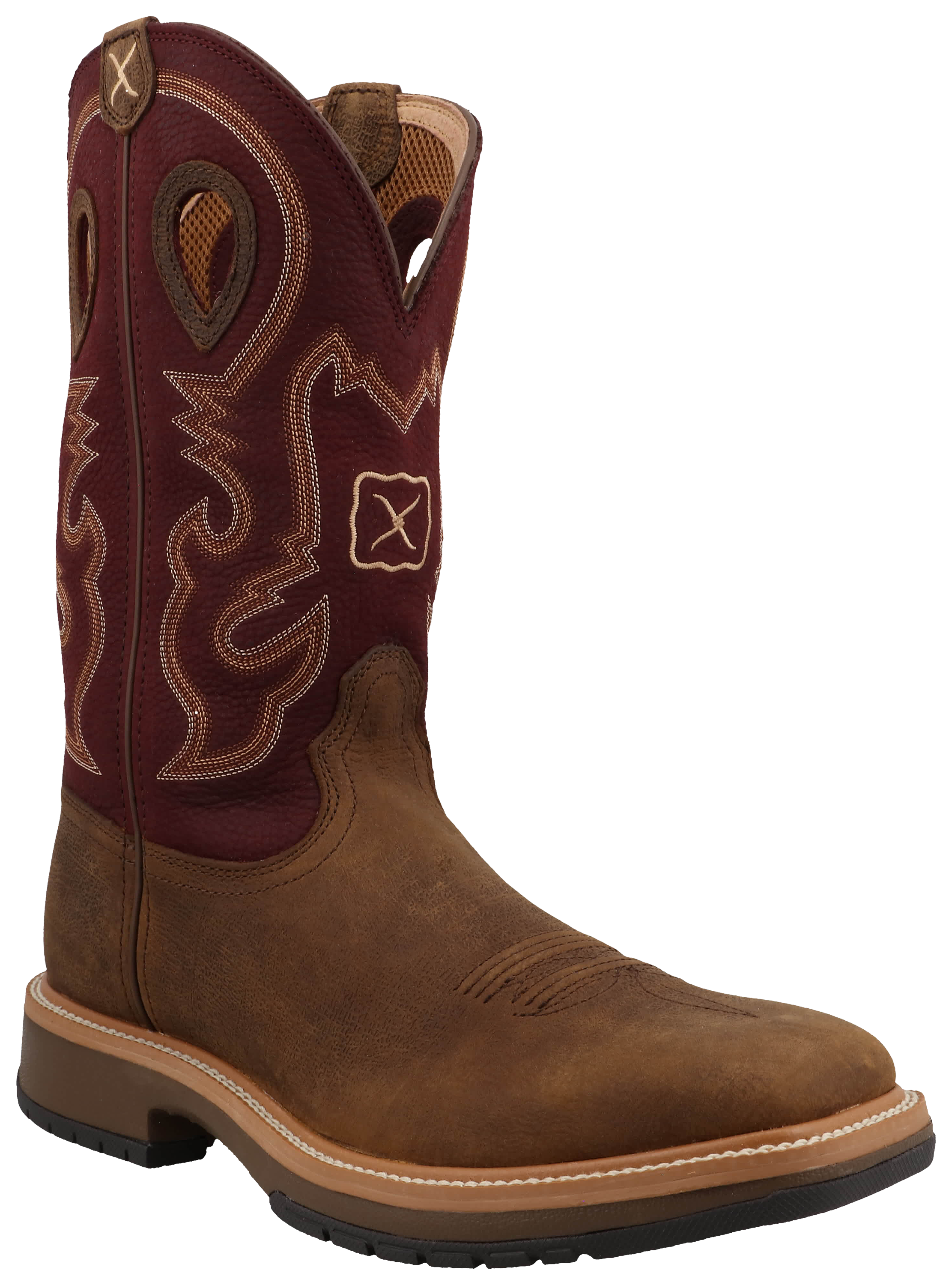 Image of Twisted X Horseman Western Work Boots with BarnShield and CellSole for Men - 11XW