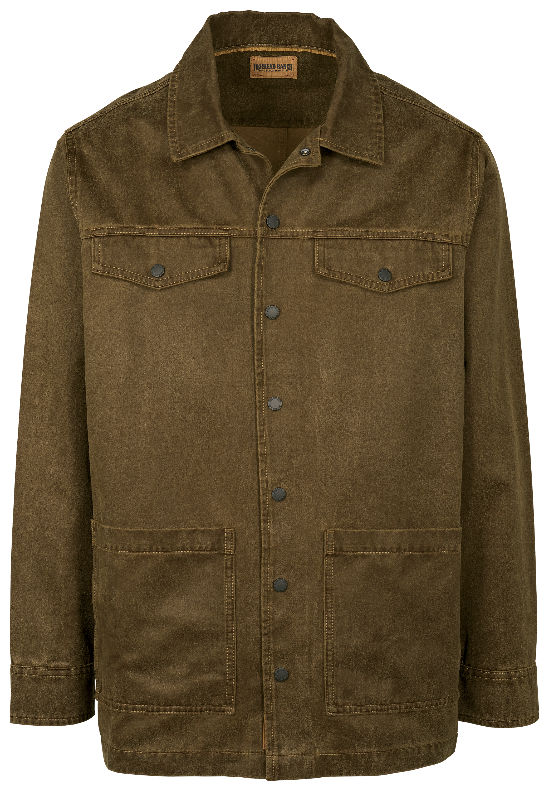 Image of RedHead Ranch Willowbrook Suede Barn Coat - Ermine