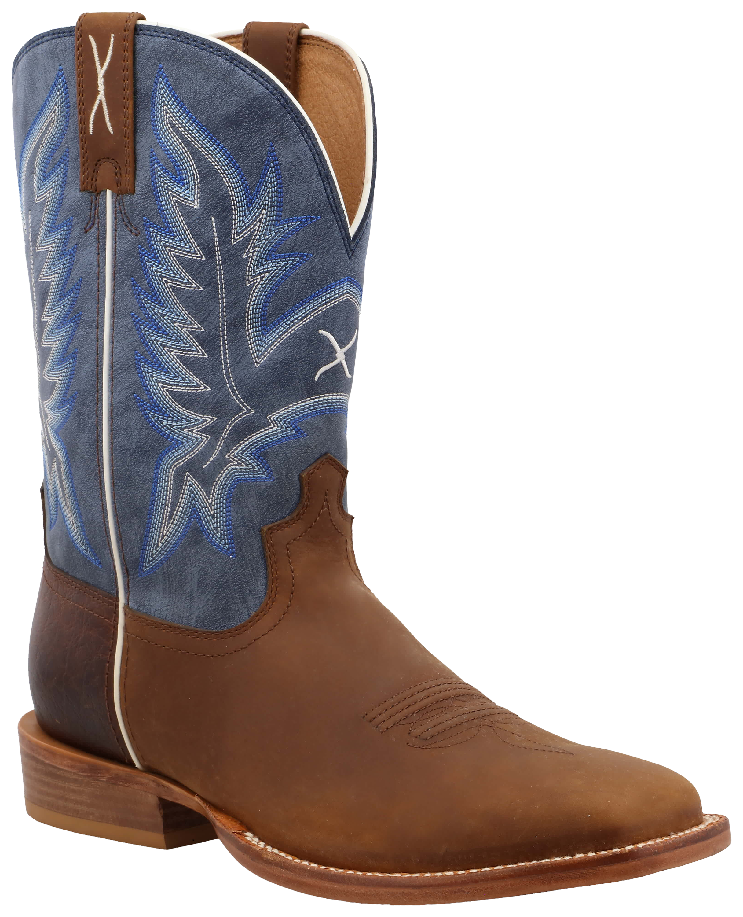 TWISTED X Men's 11" Tech X™ Boot, Color: Cocoa & Denim Blue, Size: 12, Width: D (MXTL006-D-12)