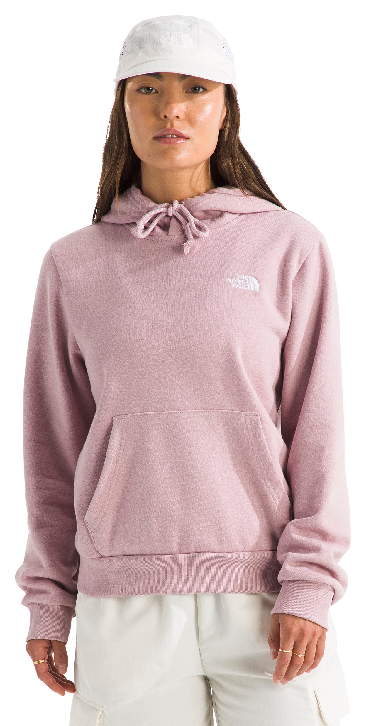 Image of The North Face Evolution Simple Dome Embroidered Hoodie - Metal Pink