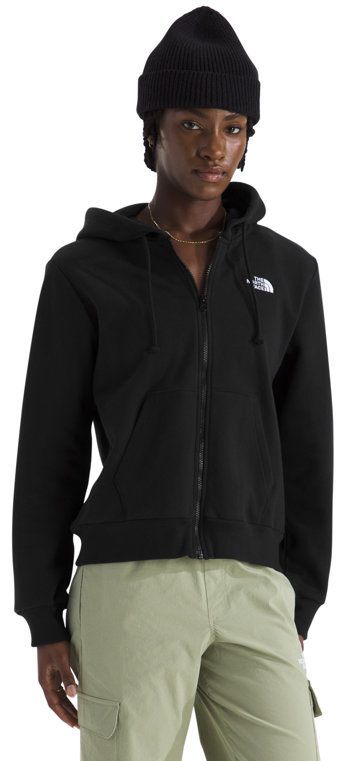 Image of The North Face Evolution Simple Dome Regular Full-Zip Hoodie - TNF Black - S