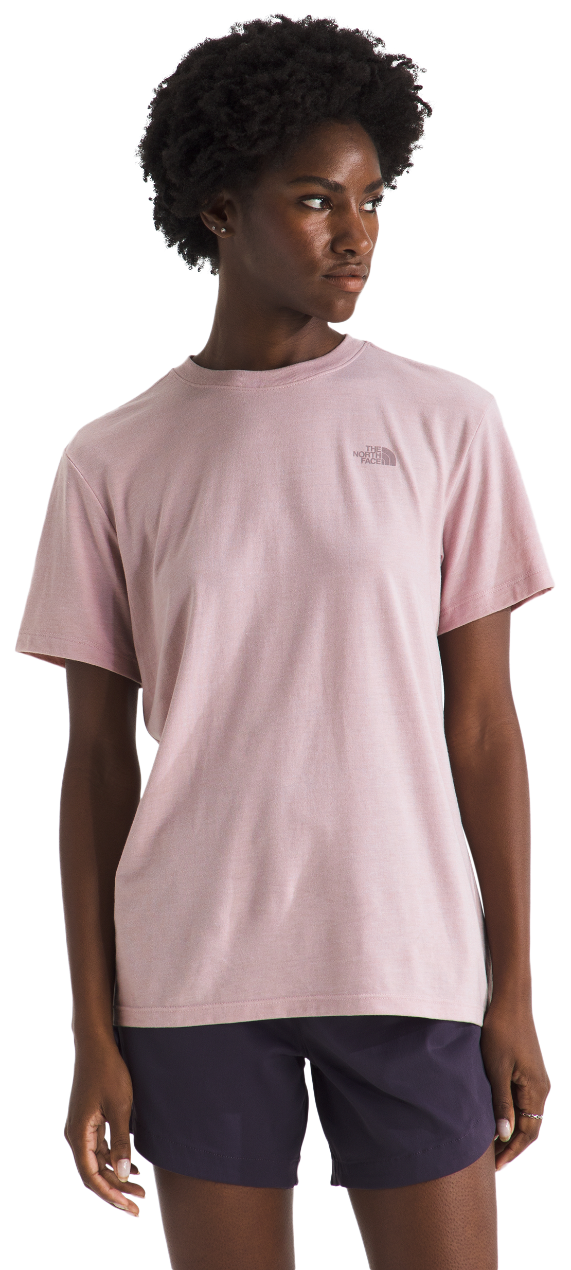 Image of The North Face Tri-Blend Short-Sleeve T-Shirt - Metal Pink White Heather