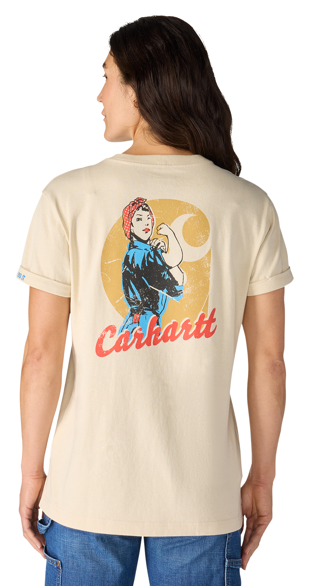 Image of Carhartt Love of Labor Graphic Loose-Fit Heavyweight Short-Sleeve T-Shirt - Oat Milk