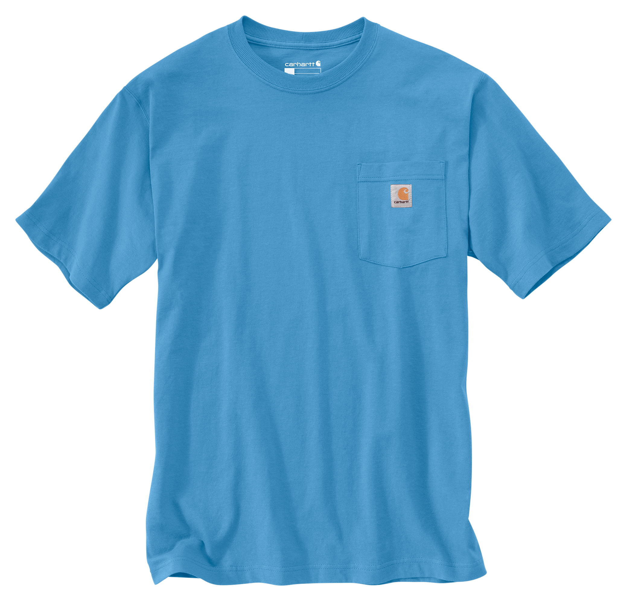 Image of Carhartt Loose-Fit Heavyweight Short-Sleeve Pocket T-Shirt - Tranquil Blue