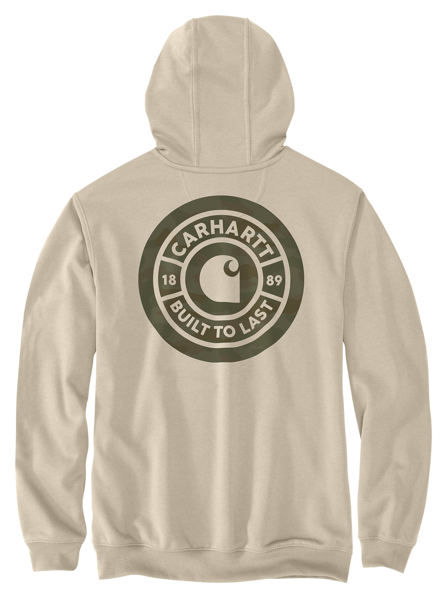 Image of Carhartt Sawyer Camo Hooded Sweatshirt - Oat Milk - M