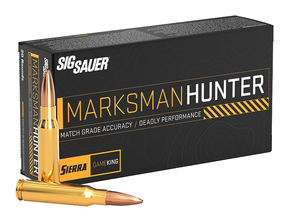 Image of SIG SAUER Marksman Hunter 6.5 Creedmoor 130 Grain Sierra Gameking Centerfire Rifle Ammo