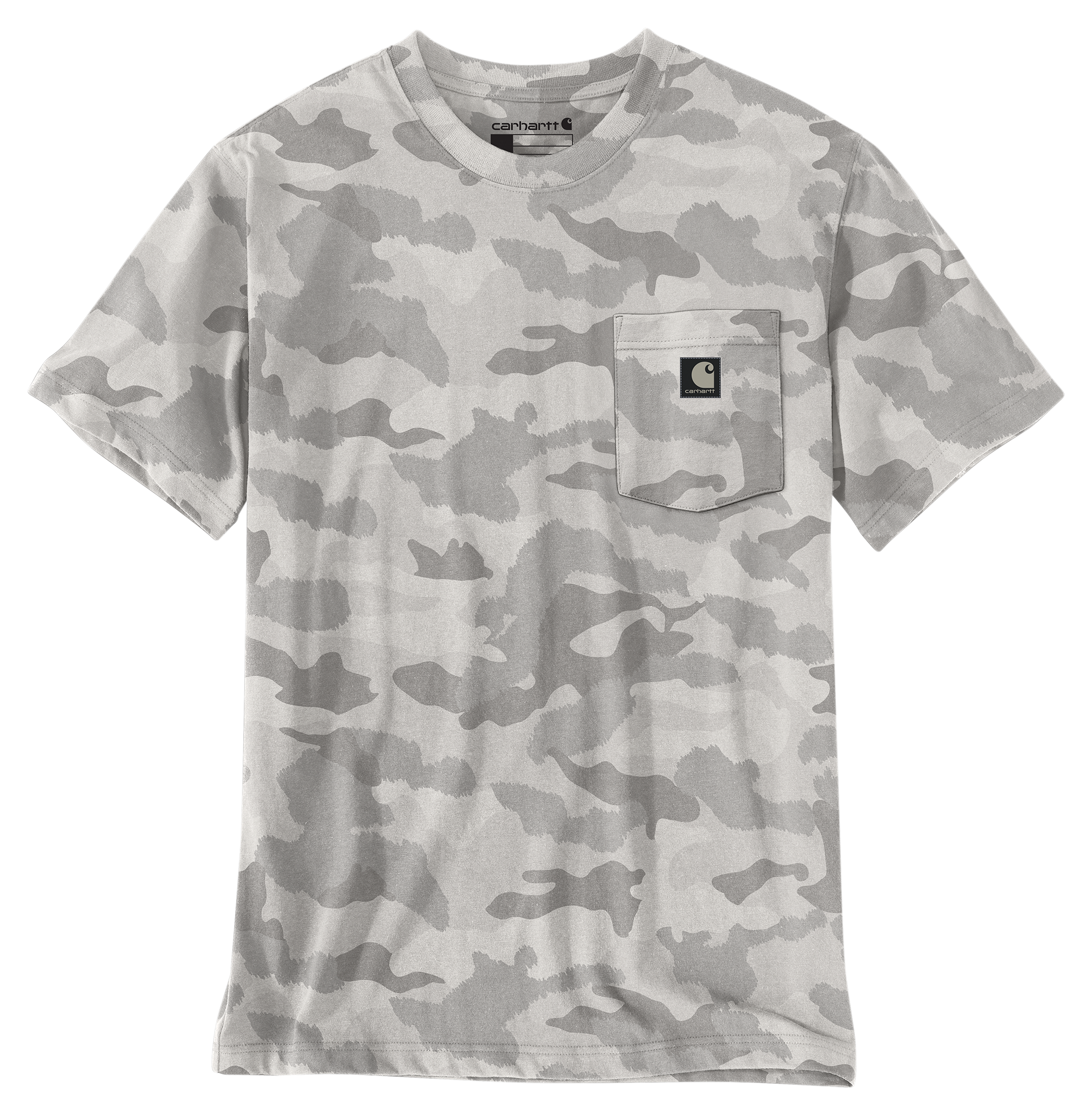 Image of Carhartt Irvine Relaxed-Fit Camo Short-Sleeve T-Shirt - Fossil Tan Camo