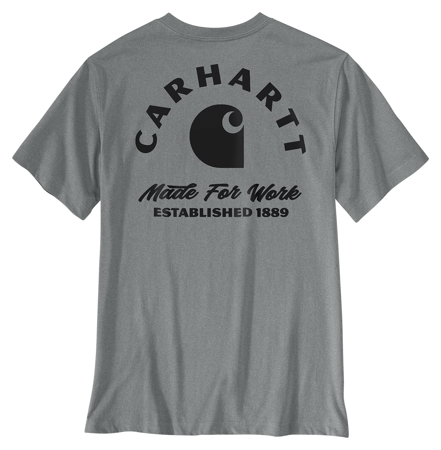 Image of Carhartt Irvine Work Relaxed-Fit Short-Sleeve T-Shirt - Weathered Ash Heather