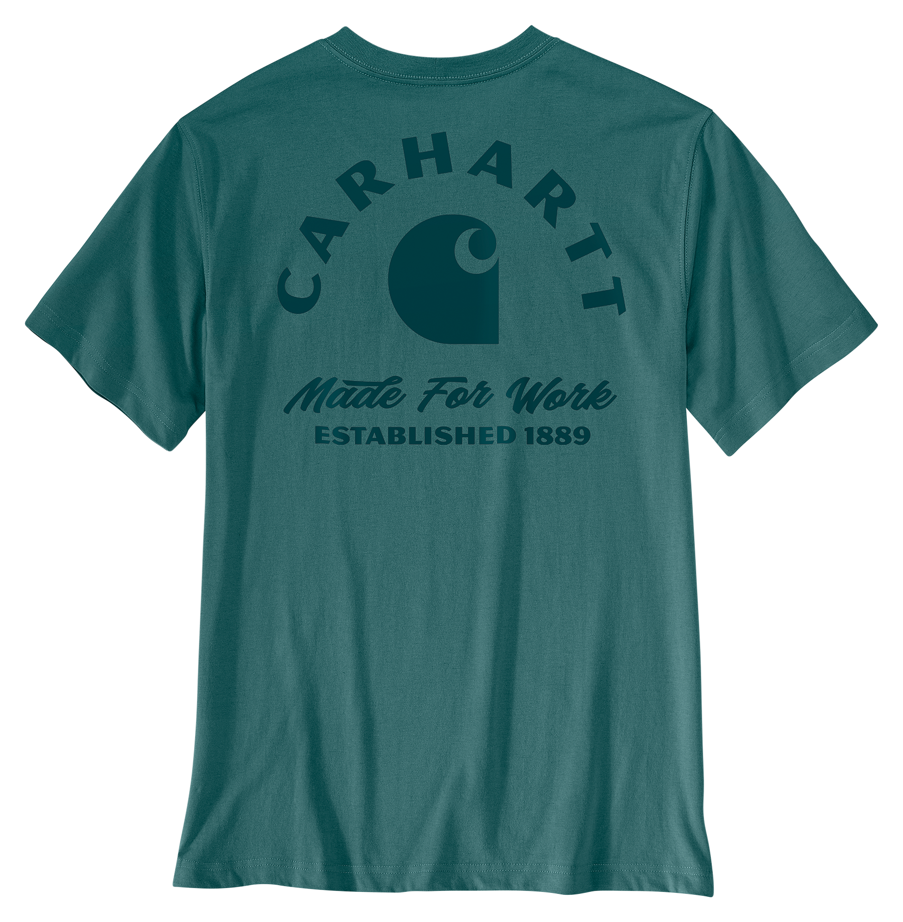 Image of Carhartt Irvine Work Relaxed-Fit Short-Sleeve T-Shirt - Transformative Teal