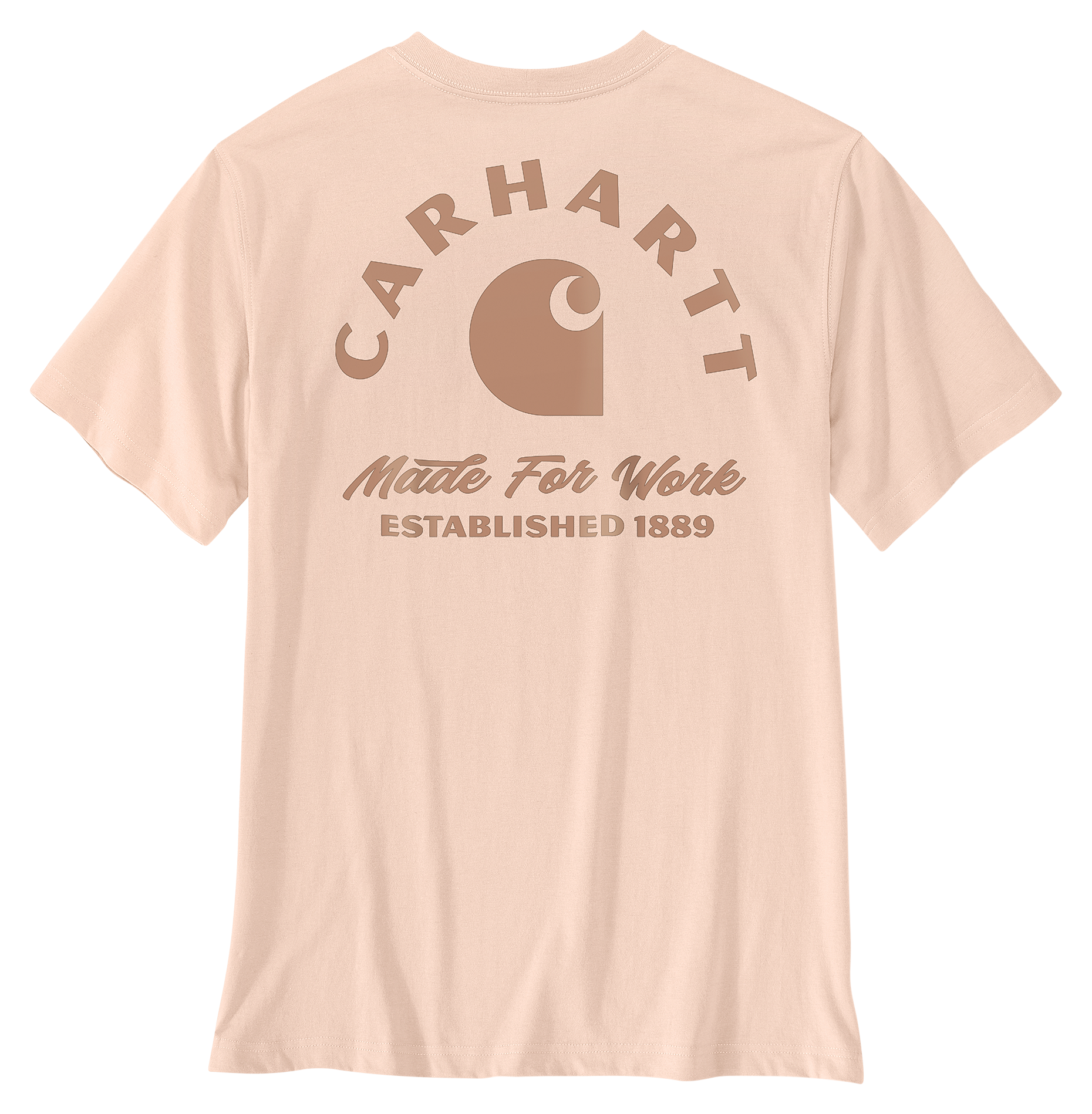 Image of Carhartt Irvine Work Relaxed-Fit Short-Sleeve T-Shirt - Coral Reef