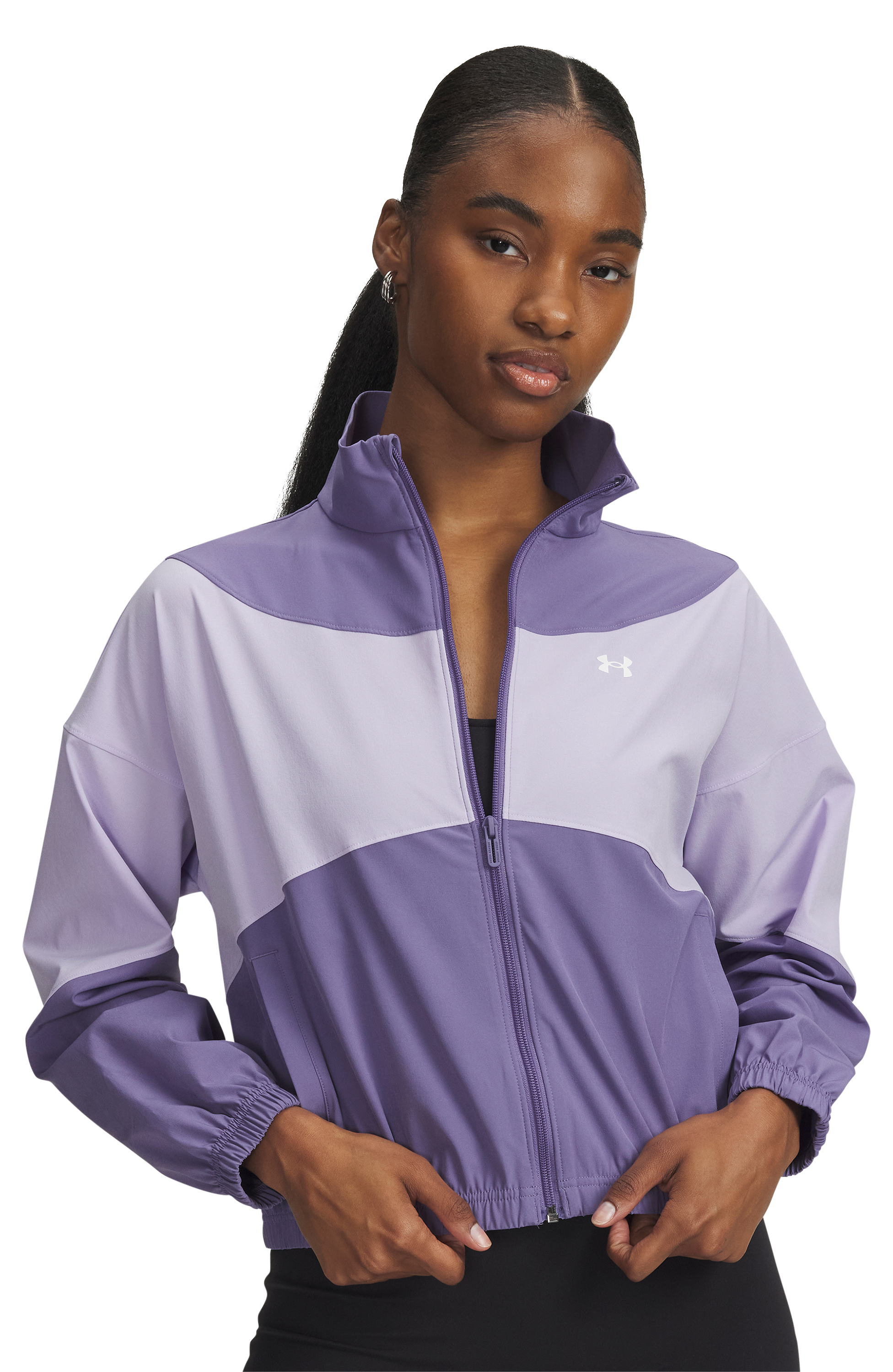 Image of Under Armour Rival Woven Jacket - Purple Luxe - SM