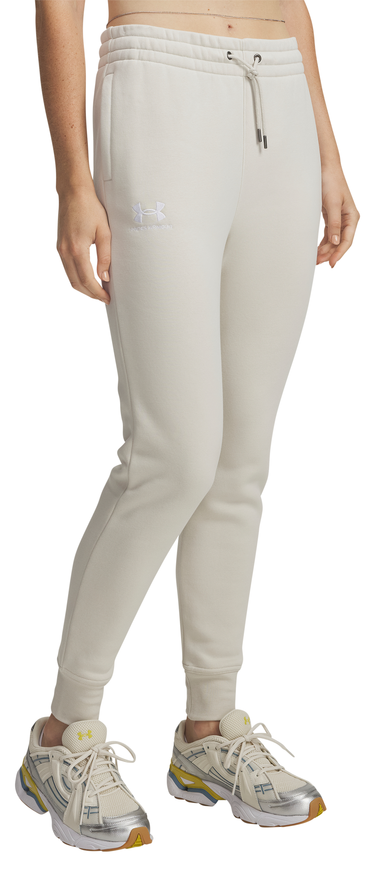 Image of Under Armour Icon Fleece Joggers - Summit White - XL